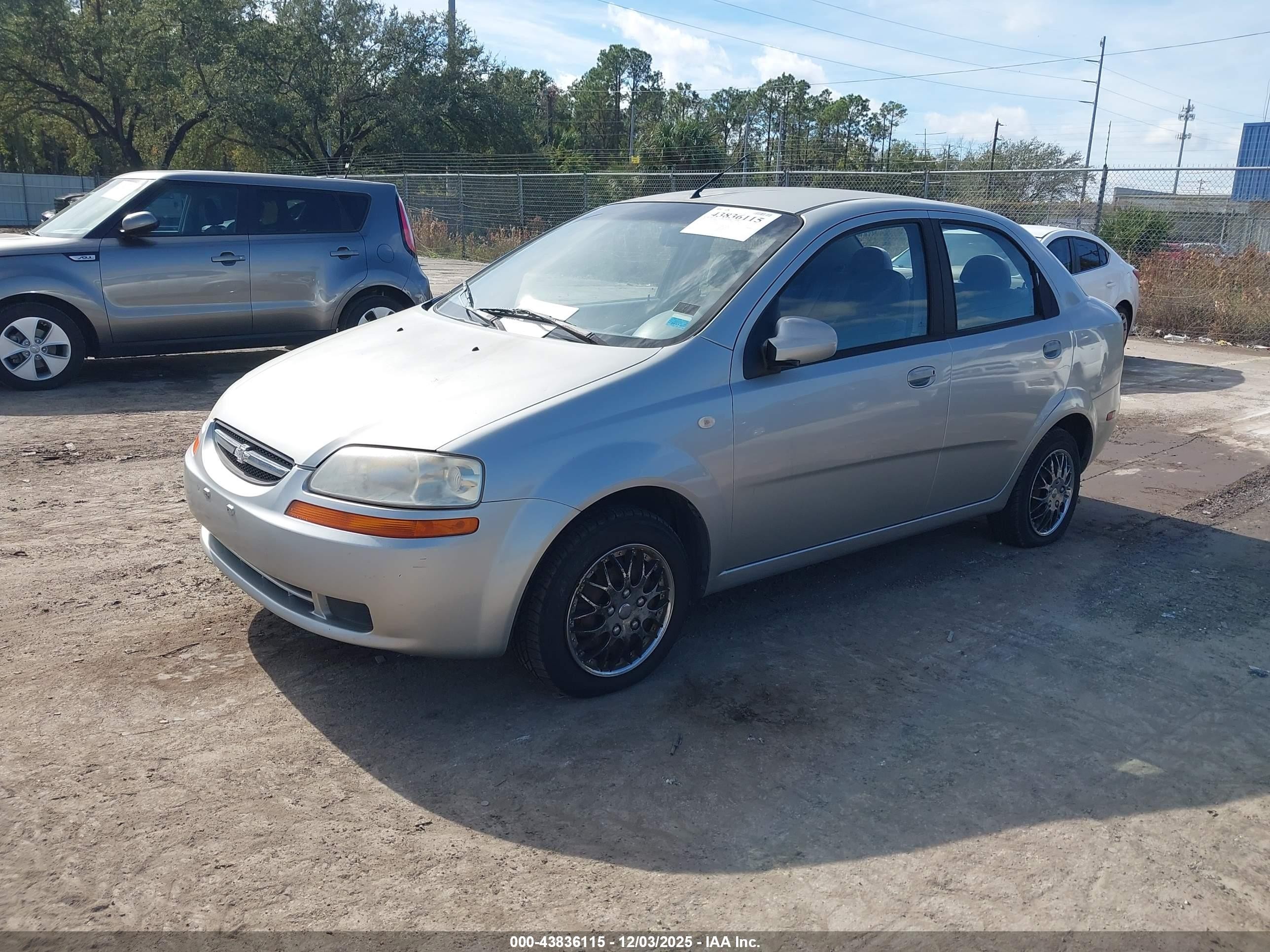 2005 Chevrolet Aveo Ls Silver vin: KL1TD52615B469200