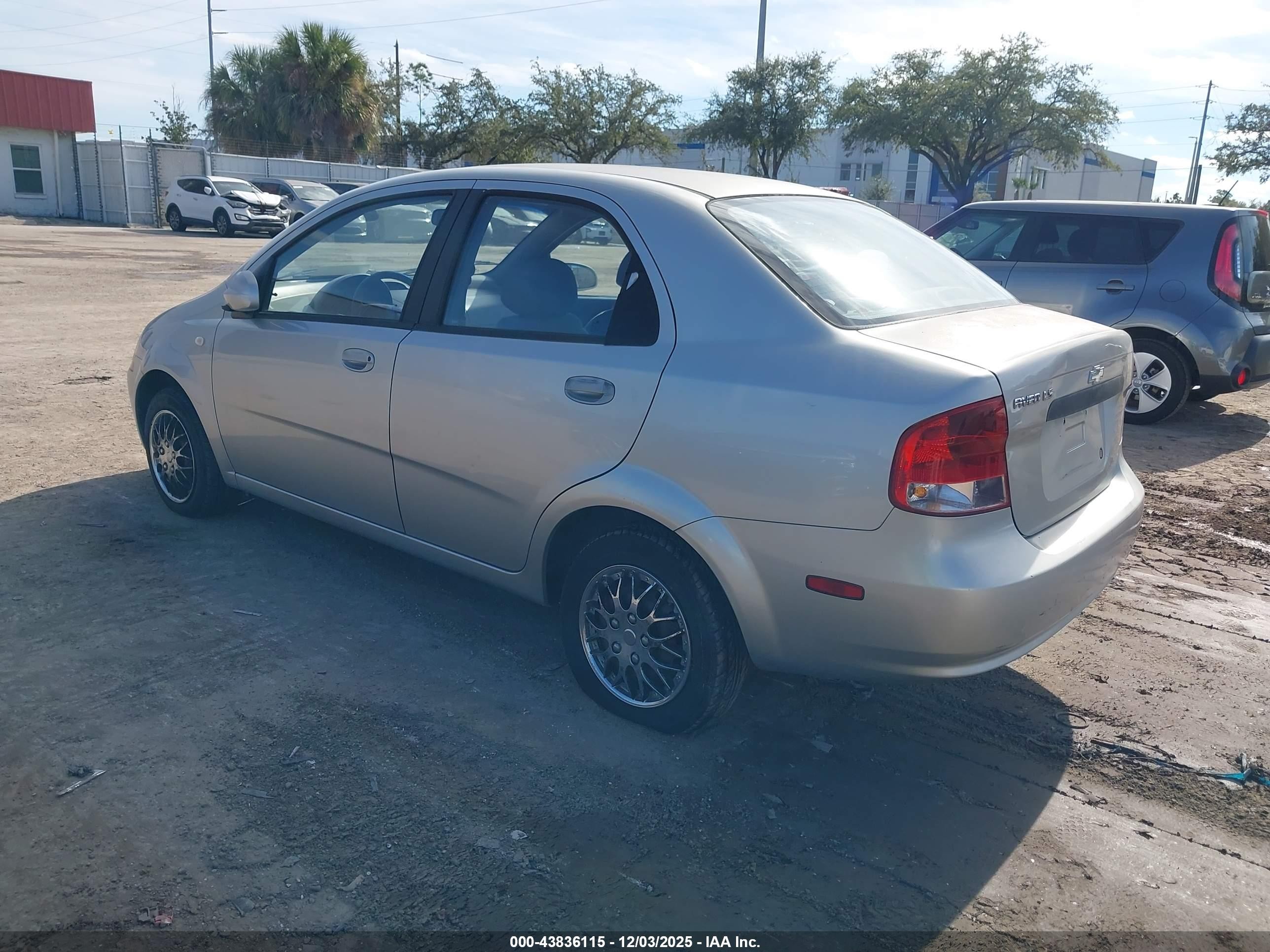 2005 Chevrolet Aveo Ls Silver vin: KL1TD52615B469200