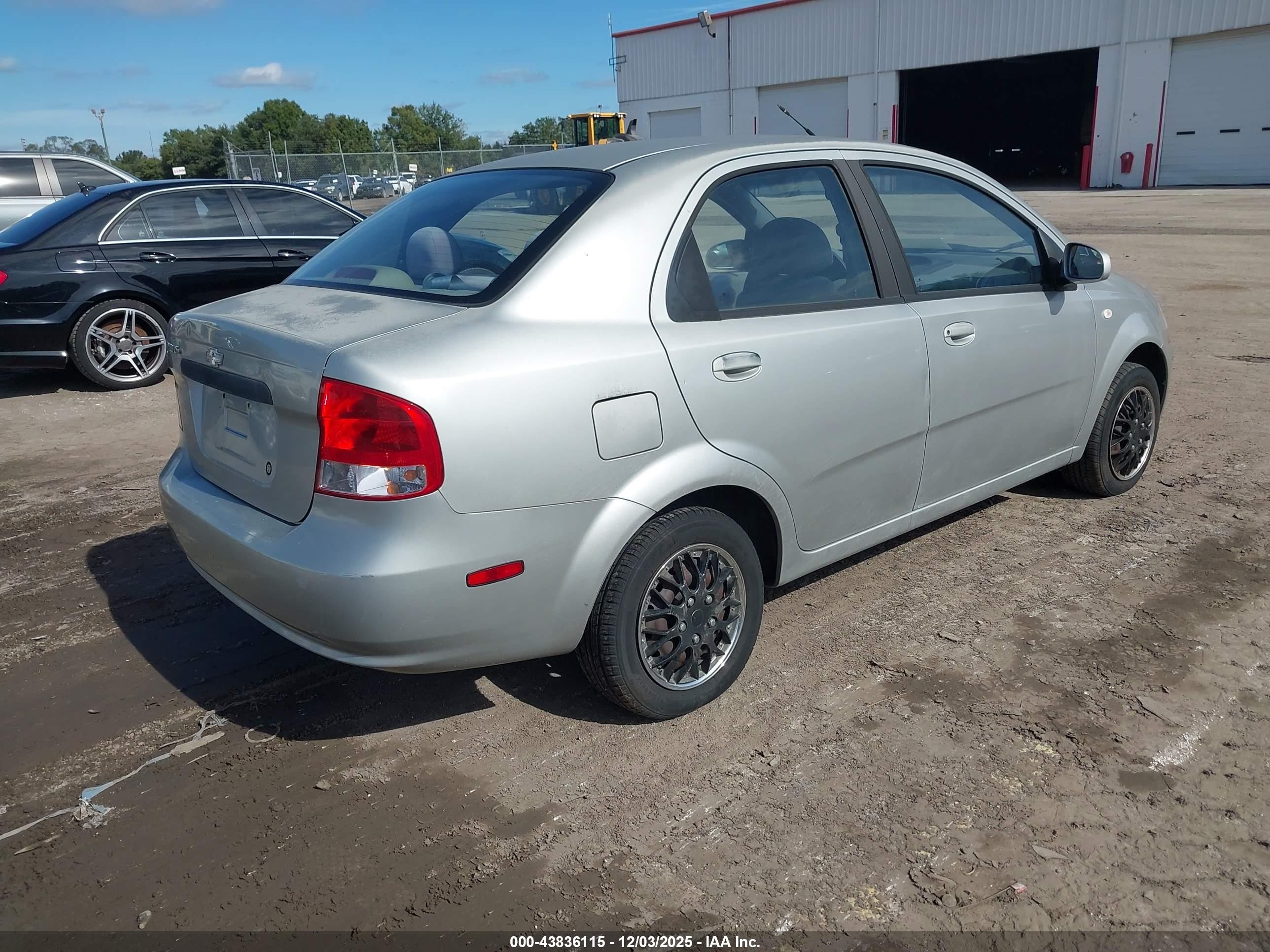 2005 Chevrolet Aveo Ls Silver vin: KL1TD52615B469200