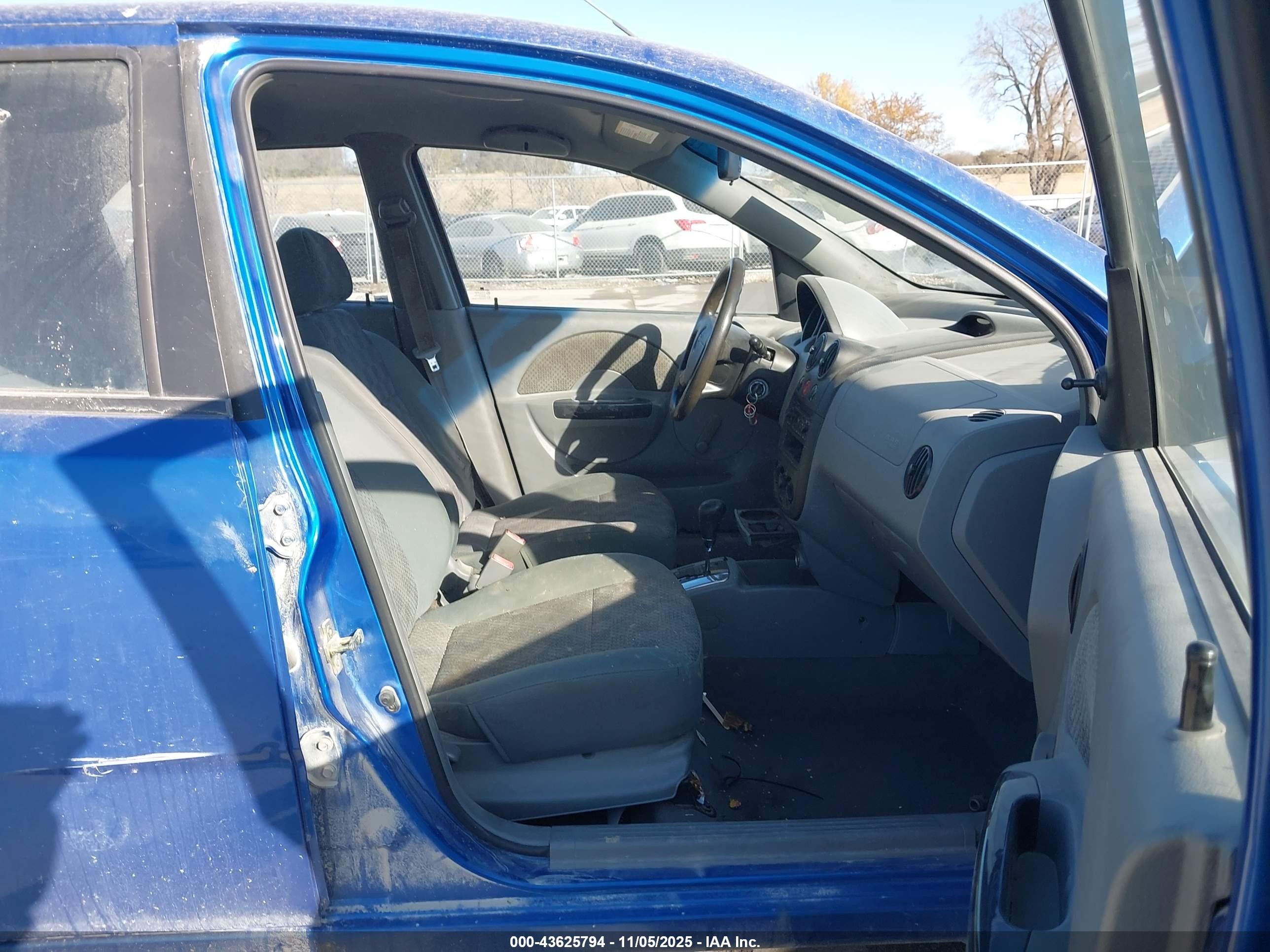 2005 Chevrolet Aveo Ls Blue vin: KL1TD52625B381532