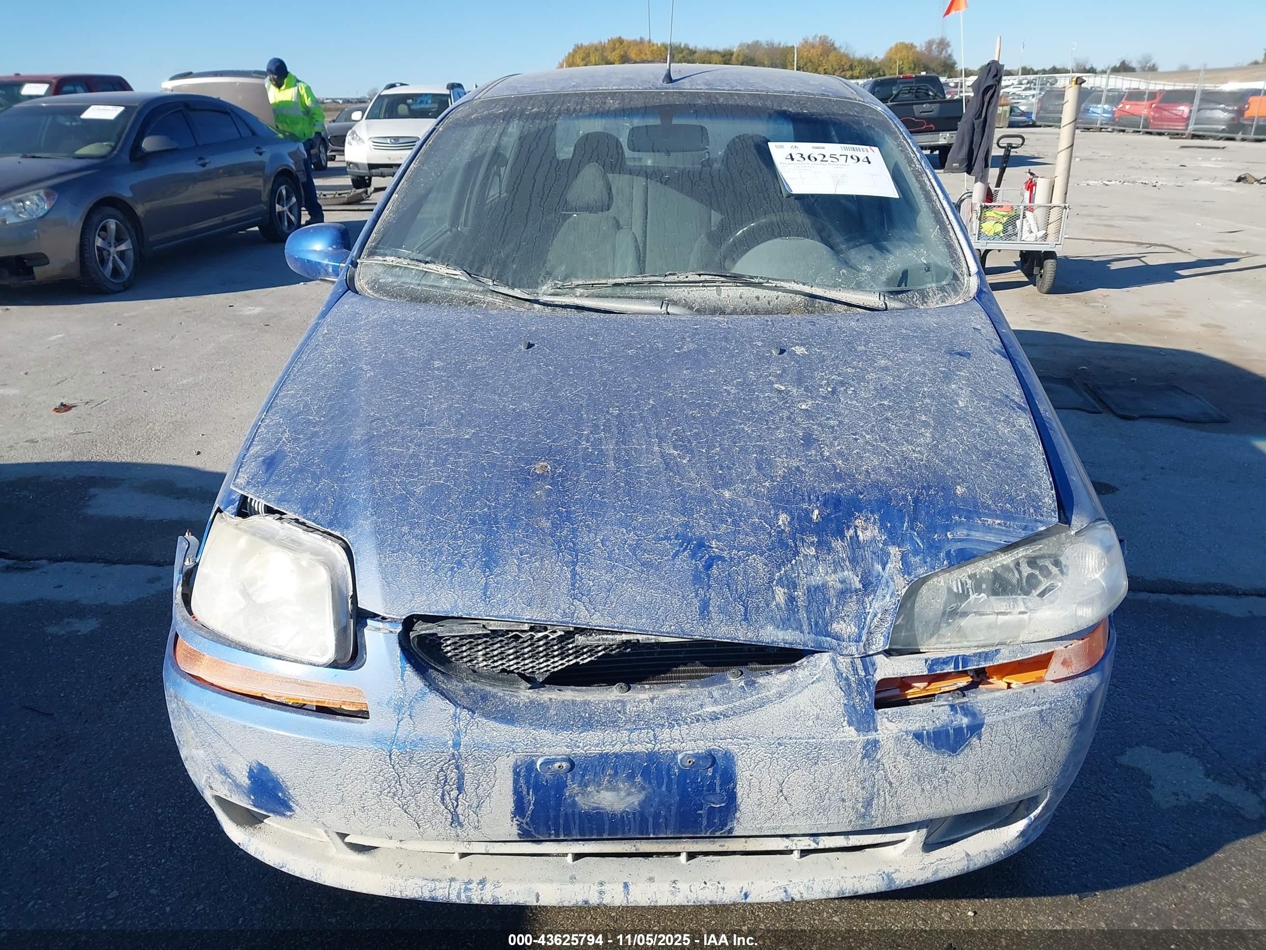 2005 Chevrolet Aveo Ls Blue vin: KL1TD52625B381532