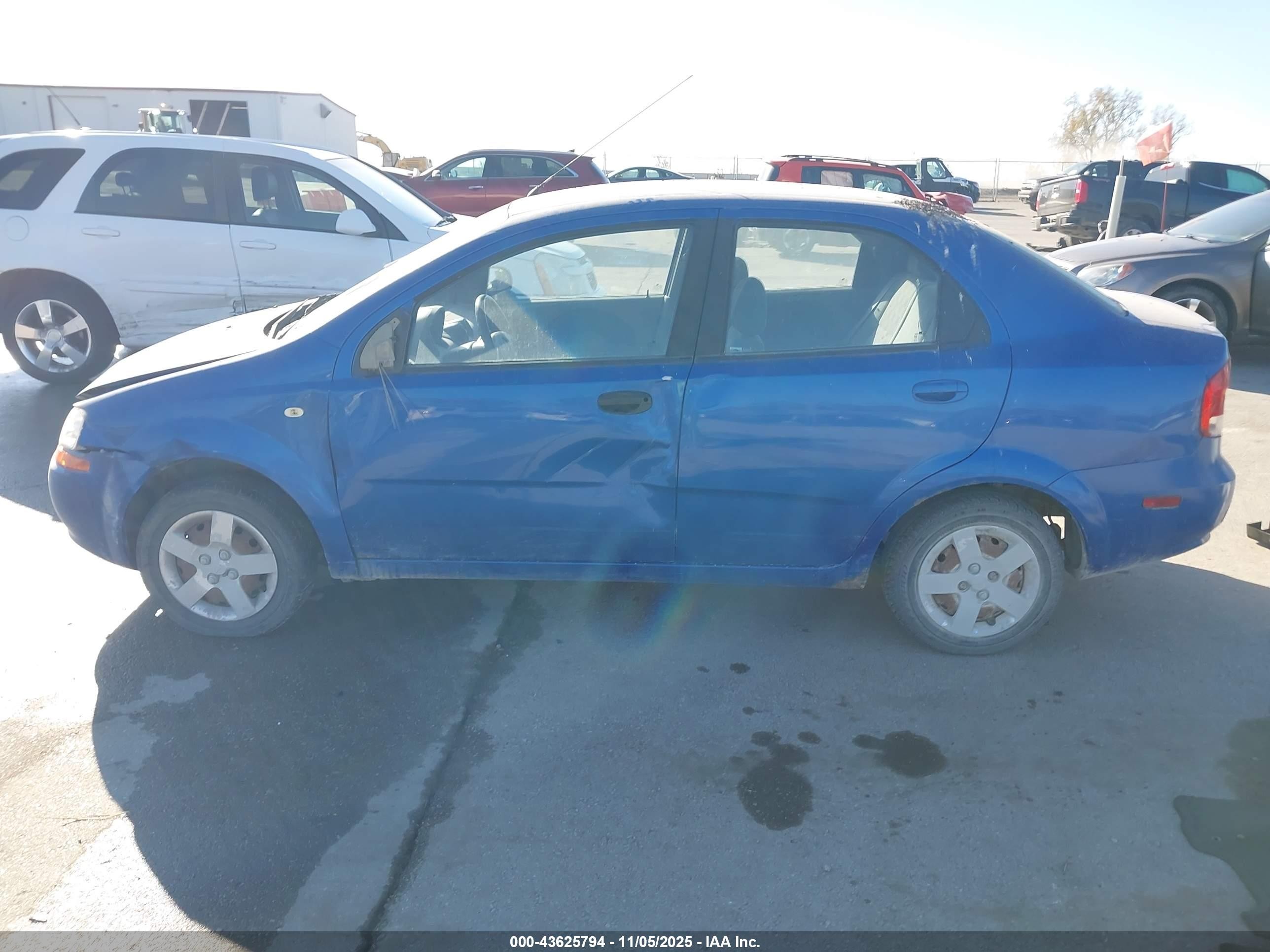 2005 Chevrolet Aveo Ls Blue vin: KL1TD52625B381532