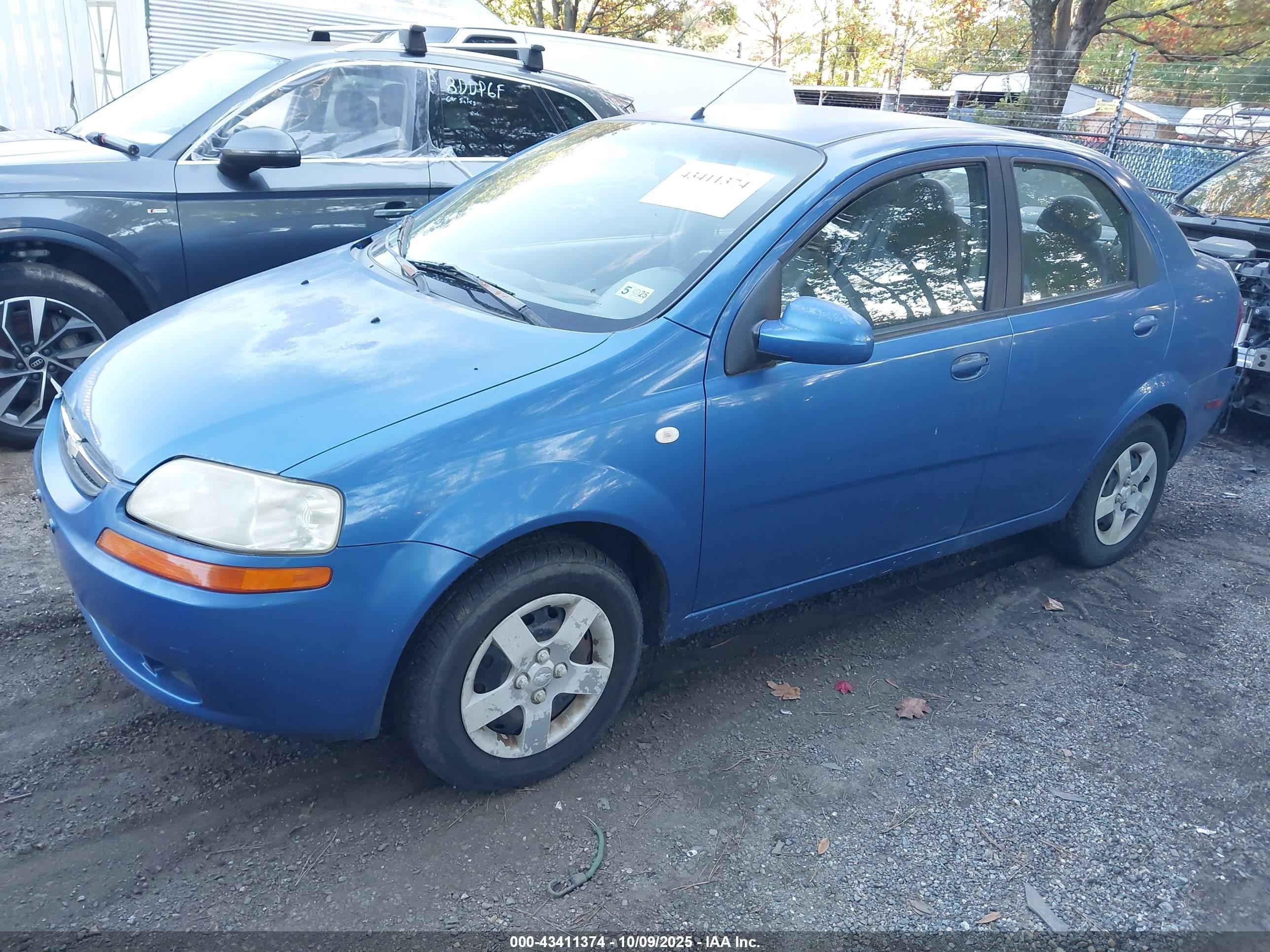 2005 Chevrolet Aveo Ls Blue vin: KL1TD52625B438571