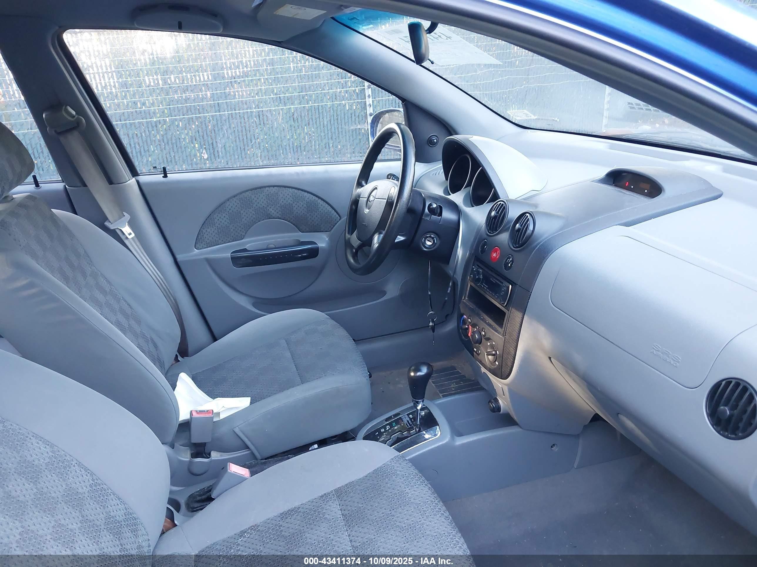 2005 Chevrolet Aveo Ls Blue vin: KL1TD52625B438571