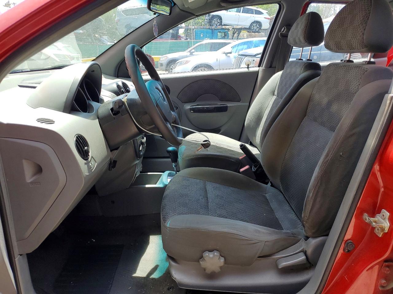 2005 Chevrolet Aveo Base Red vin: KL1TD52645B452780