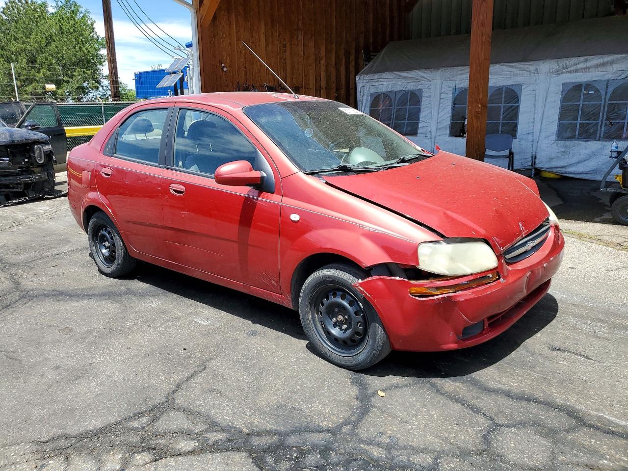 2005 Chevrolet Aveo Base Red vin: KL1TD52645B452780