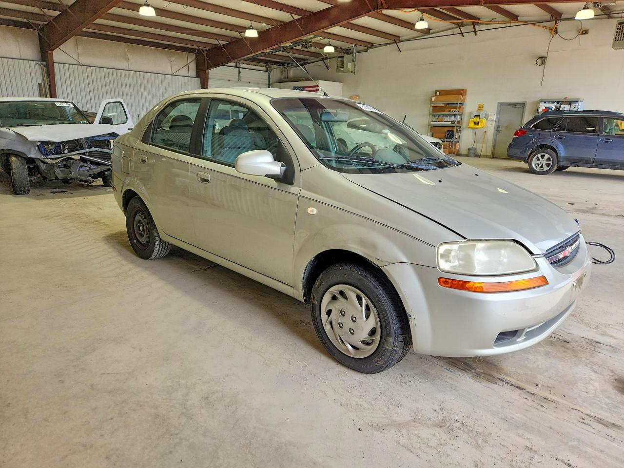 2005 Chevrolet Aveo Base Silver vin: KL1TD52665B446561