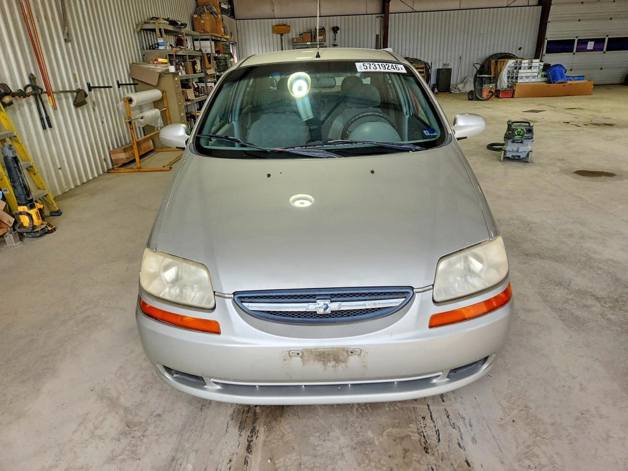 2005 Chevrolet Aveo Base Silver vin: KL1TD52665B446561