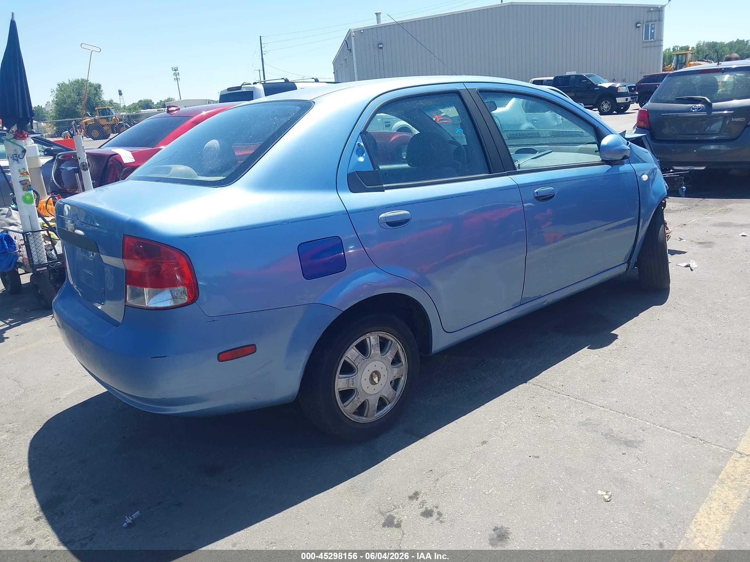 2005 Chevrolet Aveo Ls Blue vin: KL1TD52685B371054