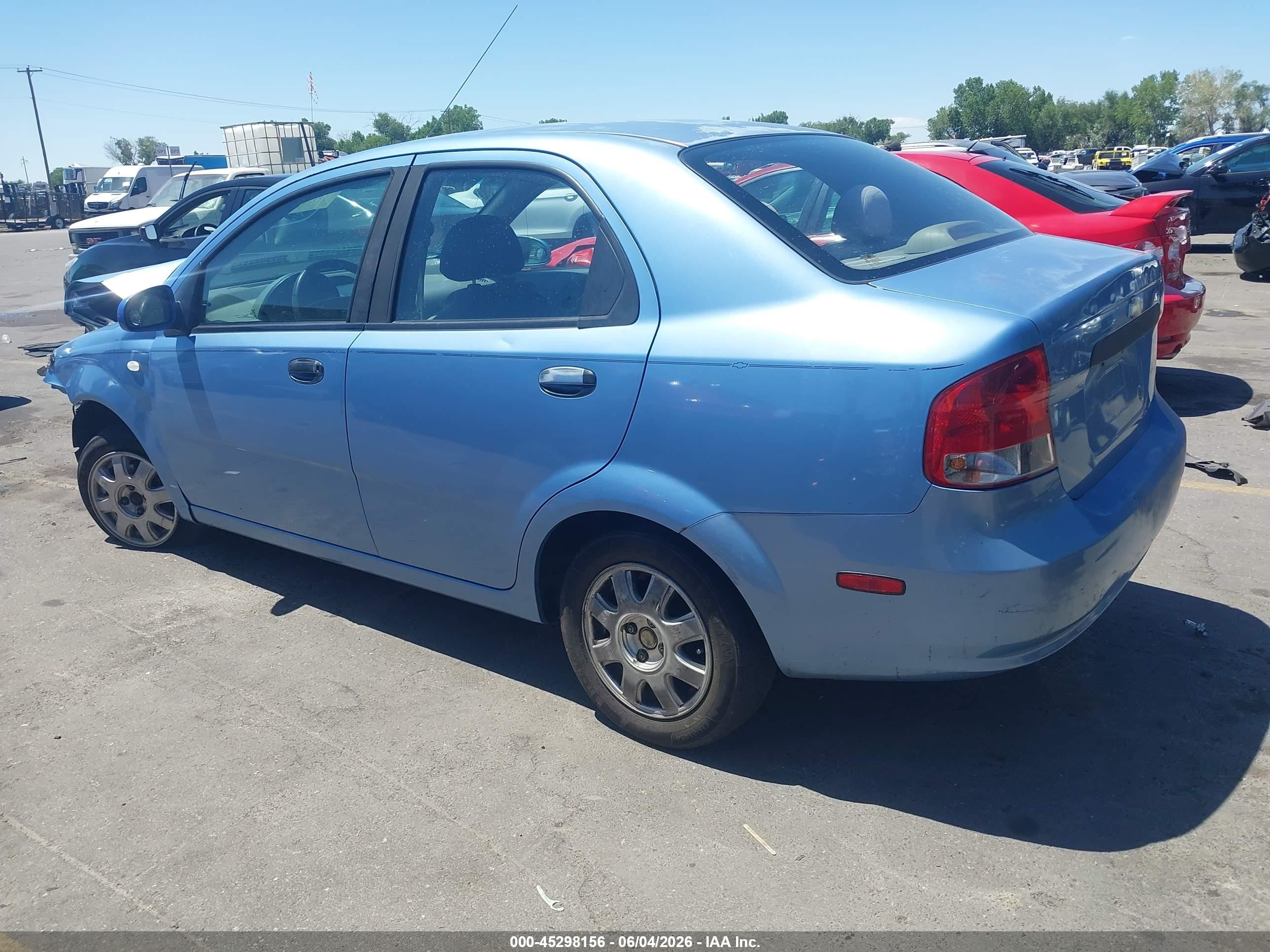 2005 Chevrolet Aveo Ls Blue vin: KL1TD52685B371054