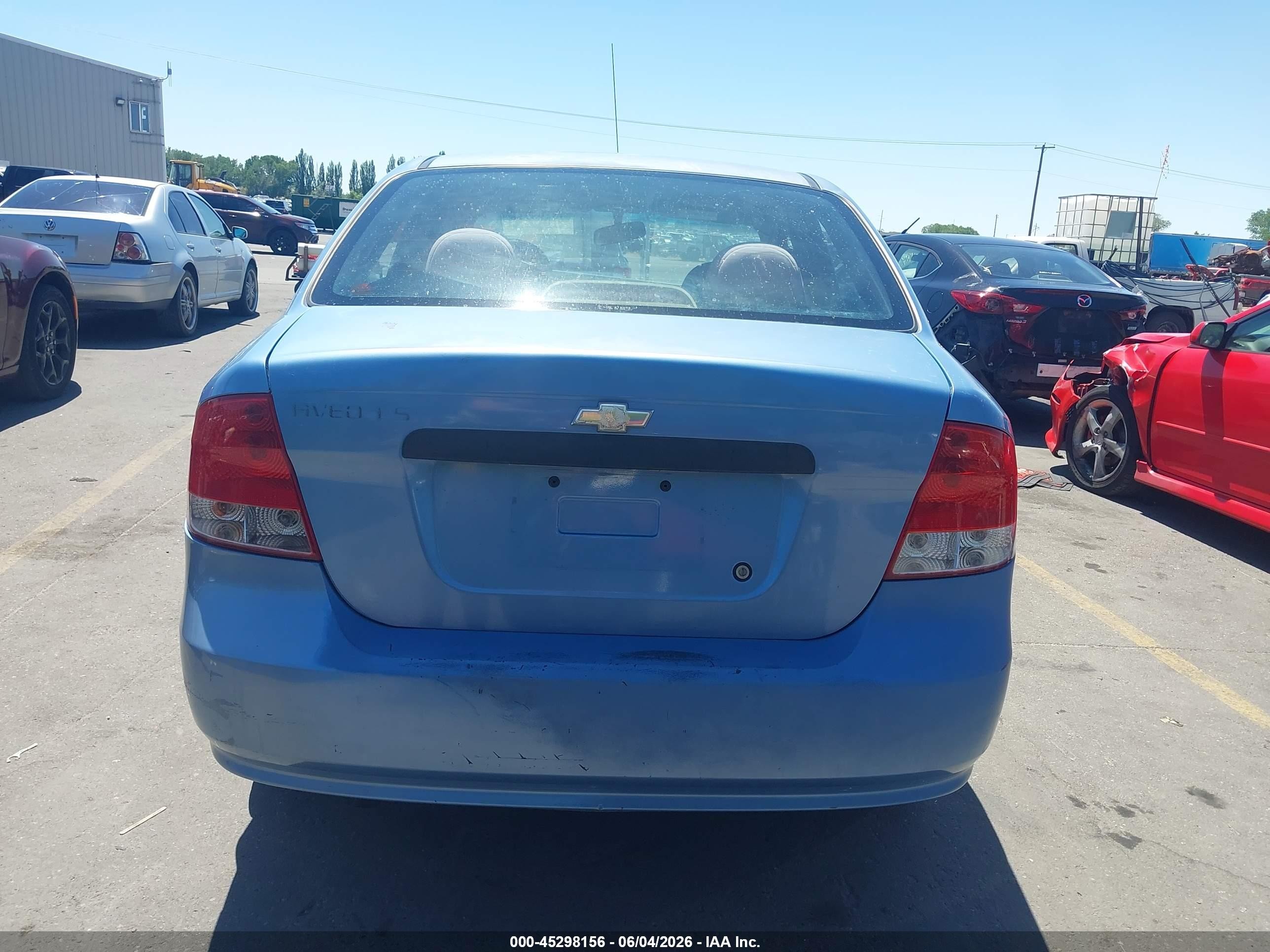 2005 Chevrolet Aveo Ls Blue vin: KL1TD52685B371054