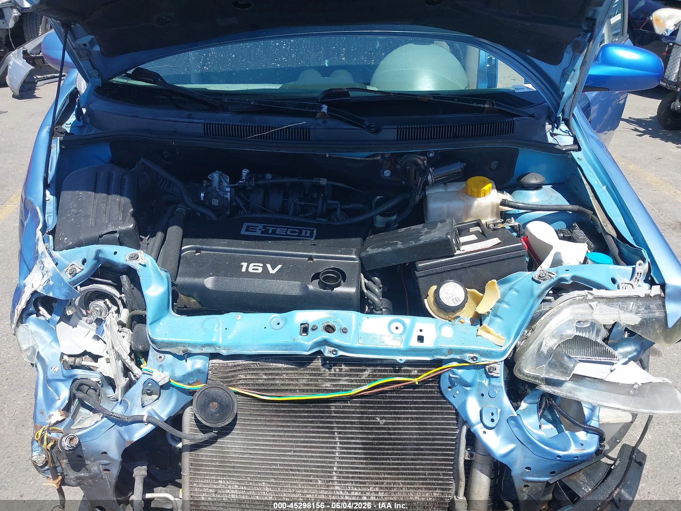2005 Chevrolet Aveo Ls Blue vin: KL1TD52685B371054