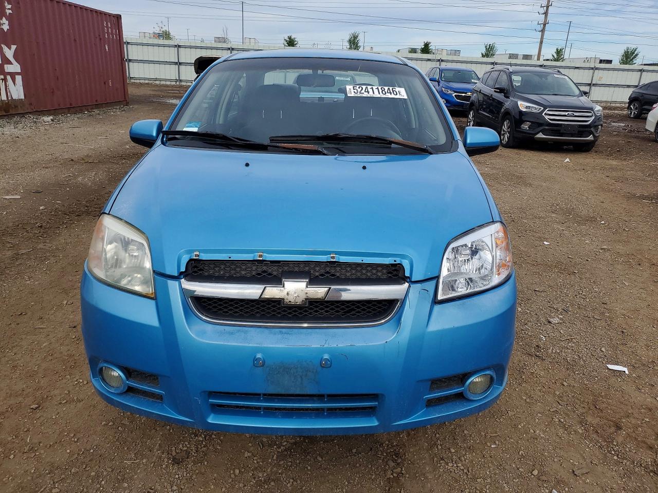 2007 Chevrolet Aveo Base Blue vin: KL1TD56607B144874