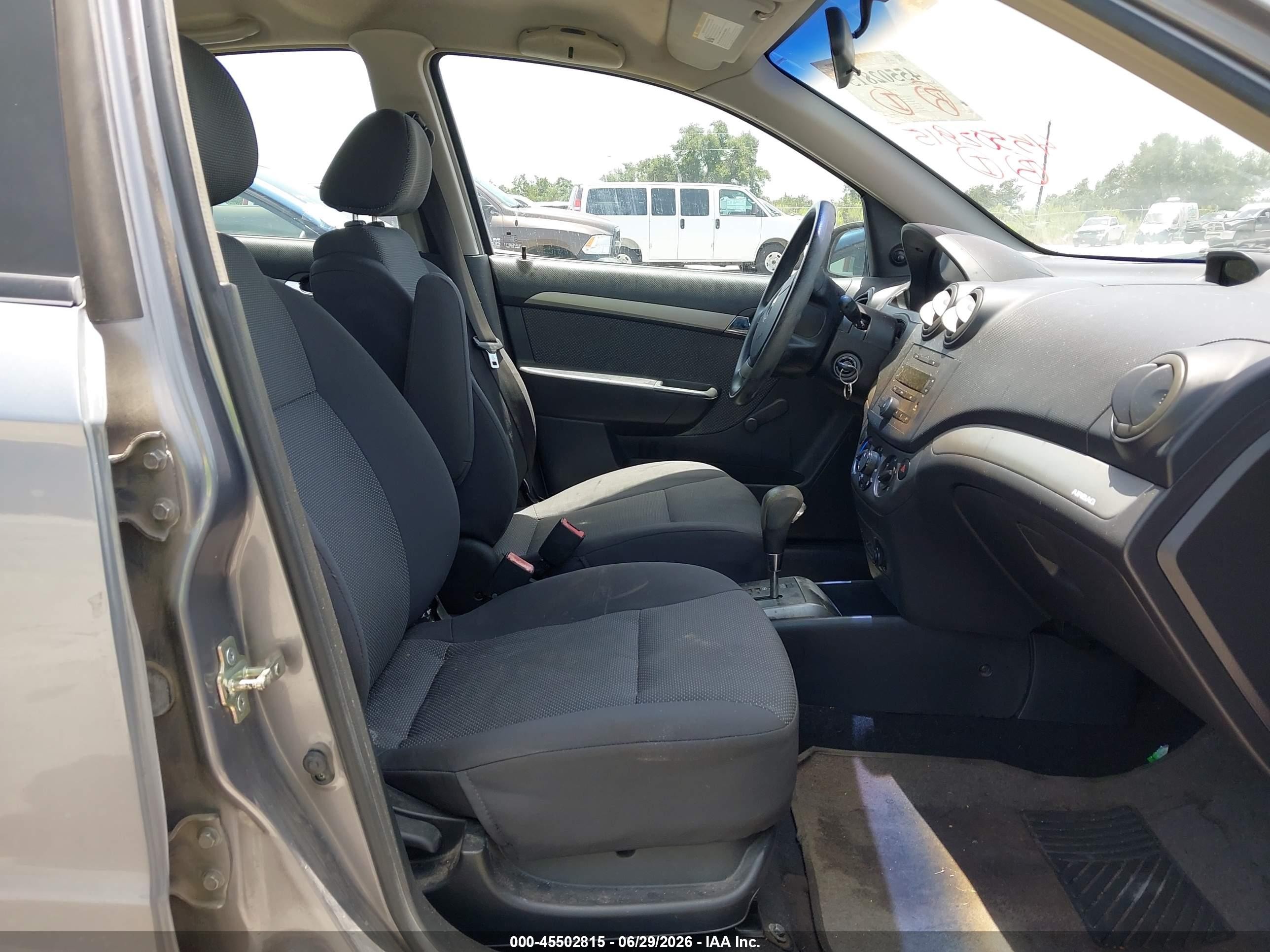 2007 Chevrolet Aveo Ls Gray vin: KL1TD56607B158368
