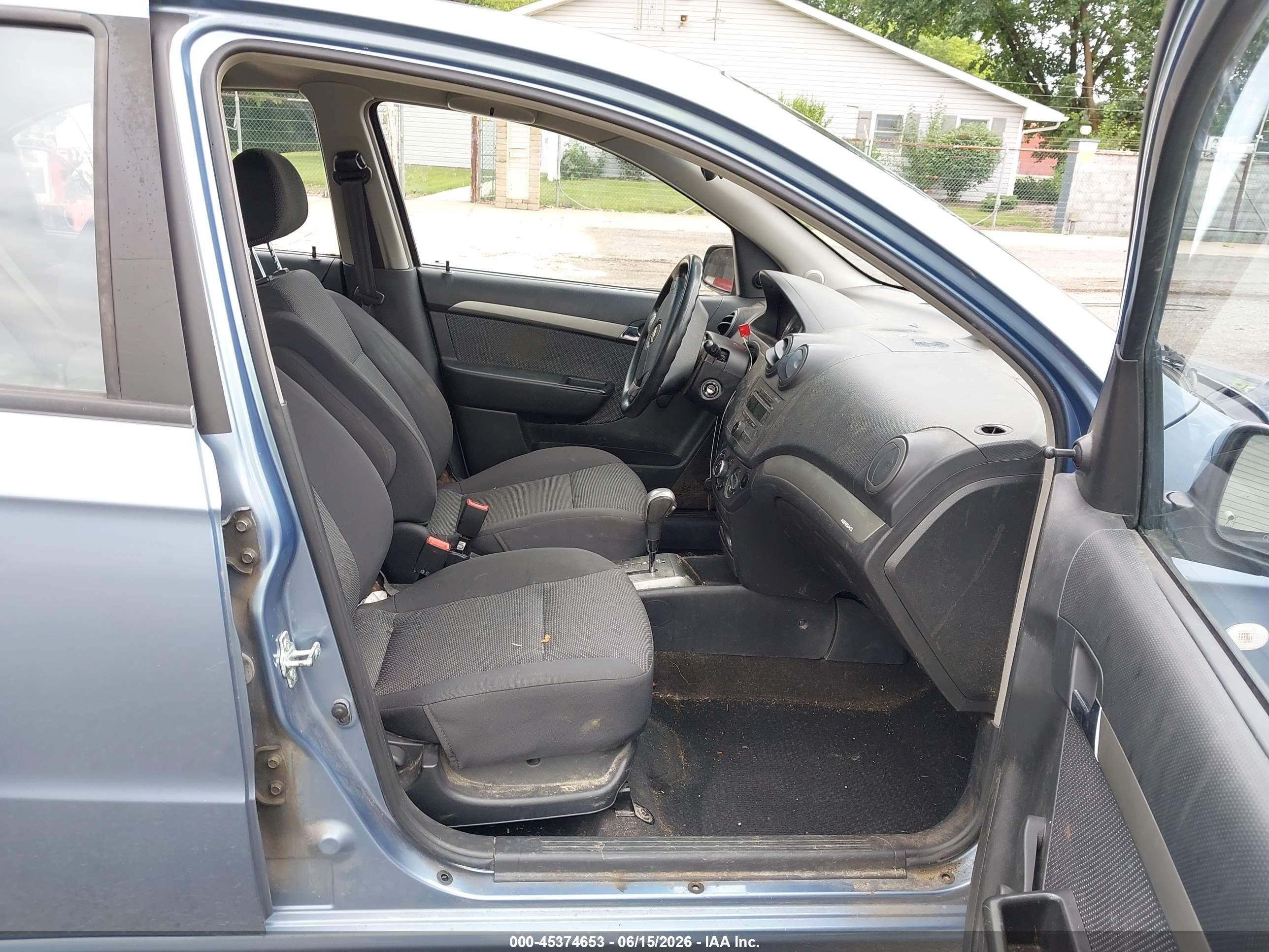 2008 Chevrolet Aveo Ls Blue vin: KL1TD56608B050074