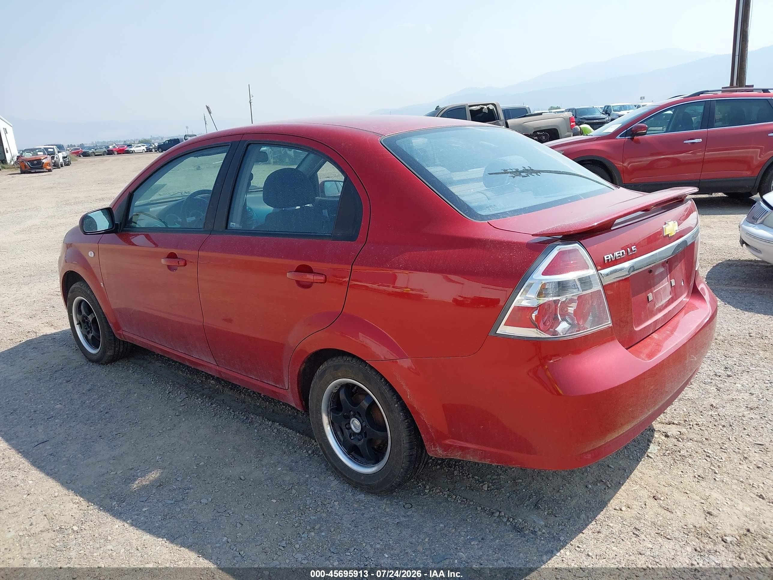 2008 Chevrolet Aveo Ls Красный vin: KL1TD56608B269147