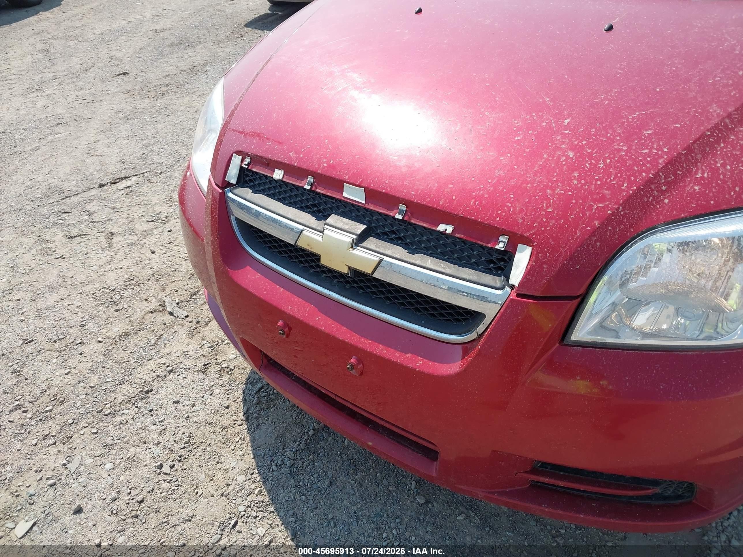 2008 Chevrolet Aveo Ls Красный vin: KL1TD56608B269147