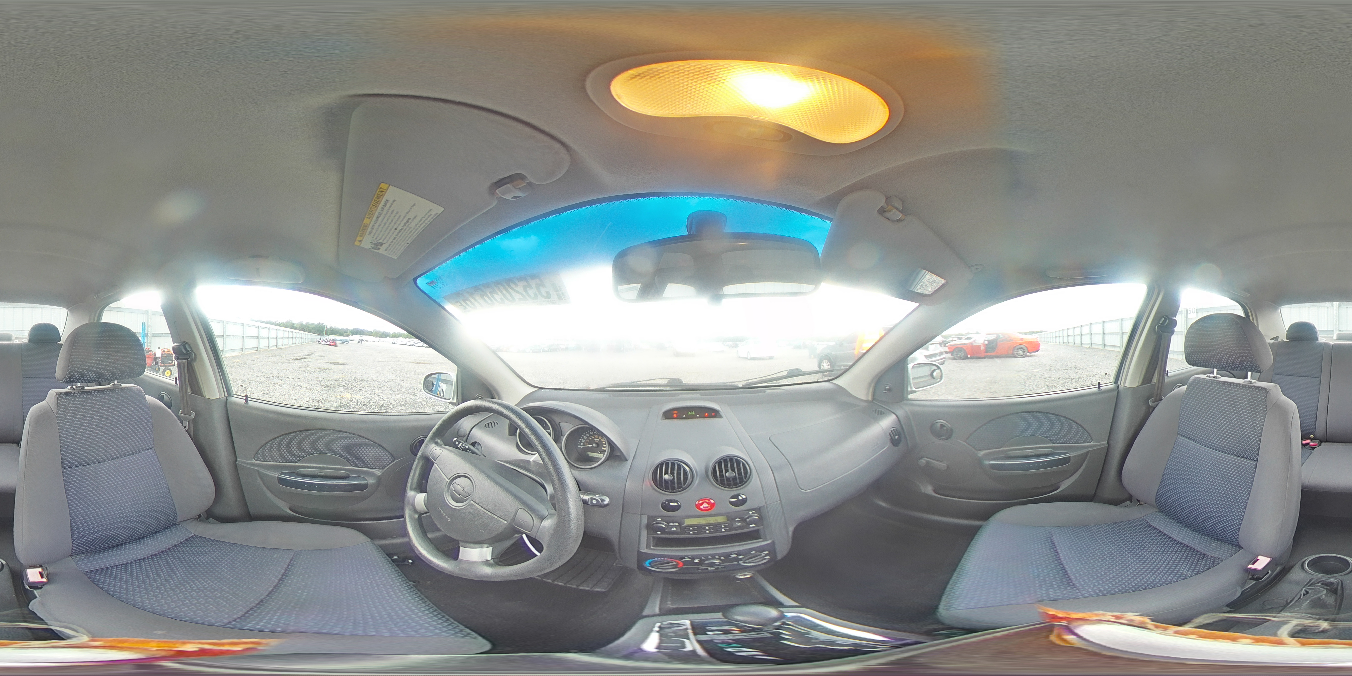 2006 Chevrolet Aveo Base Серебряный vin: KL1TD56636B586983