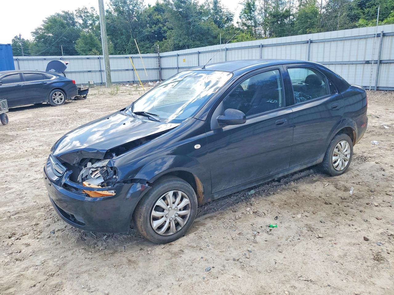 2006 Chevrolet Aveo Base Black vin: KL1TD56636B596705