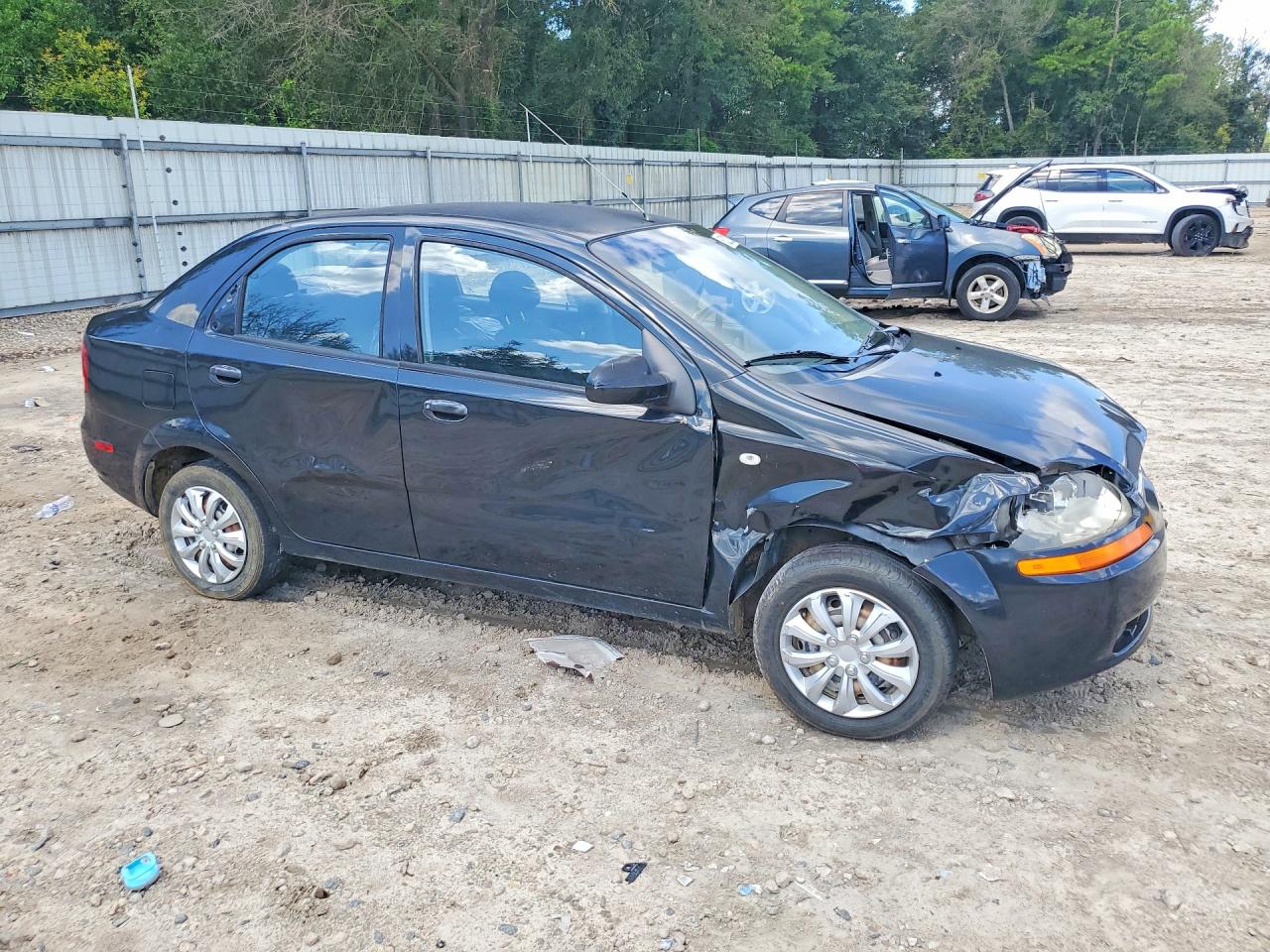 2006 Chevrolet Aveo Base Black vin: KL1TD56636B596705