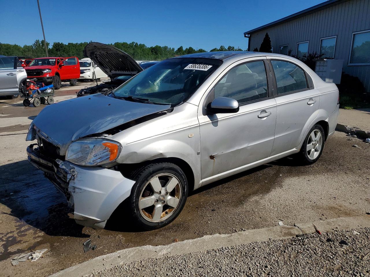2008 Chevrolet Aveo Base/ls Silver vin: KL1TD56638B128718