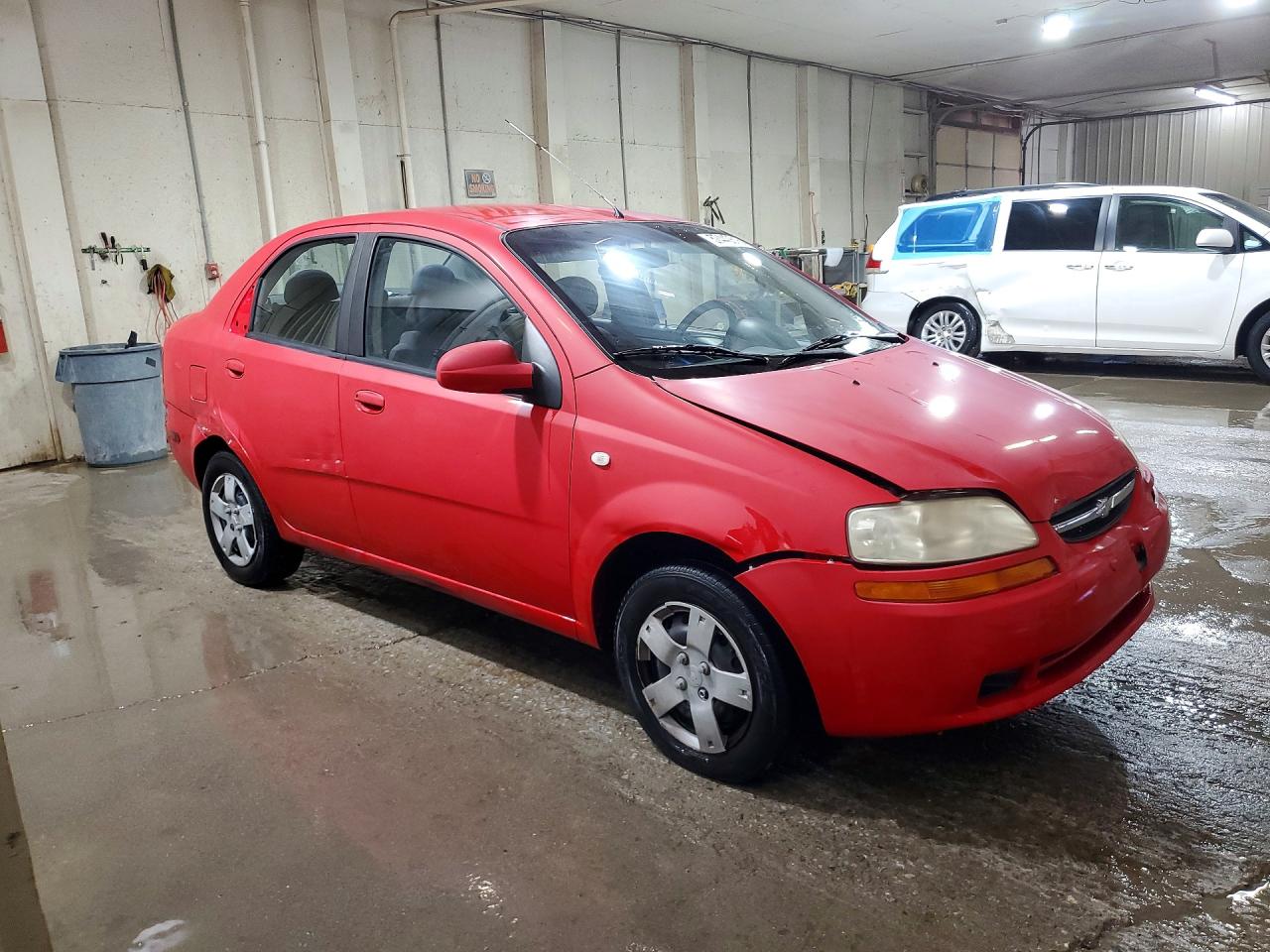 2006 Chevrolet Aveo Base/ls Red vin: KL1TD56656B550566