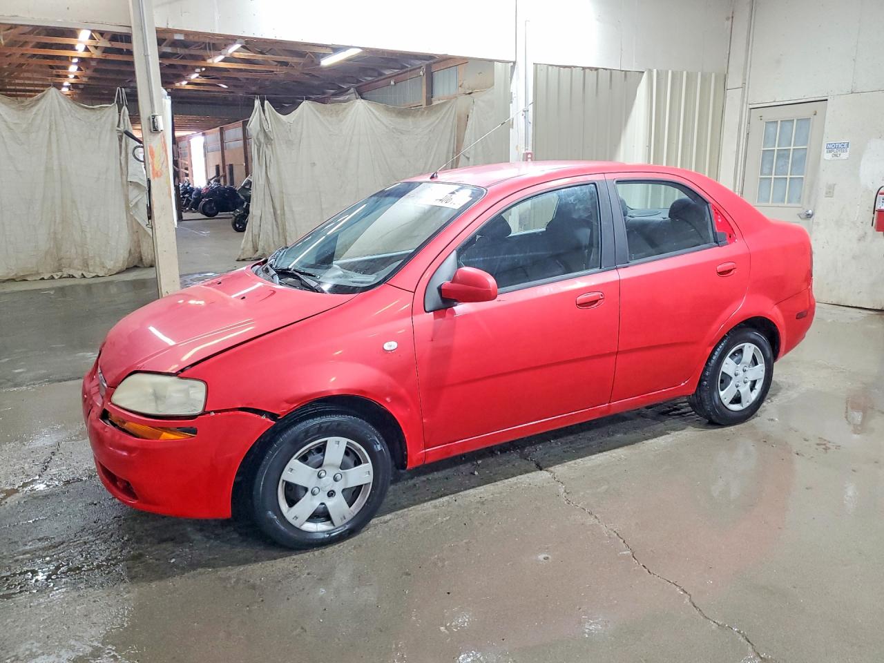 2006 Chevrolet Aveo Base/ls Red vin: KL1TD56656B550566