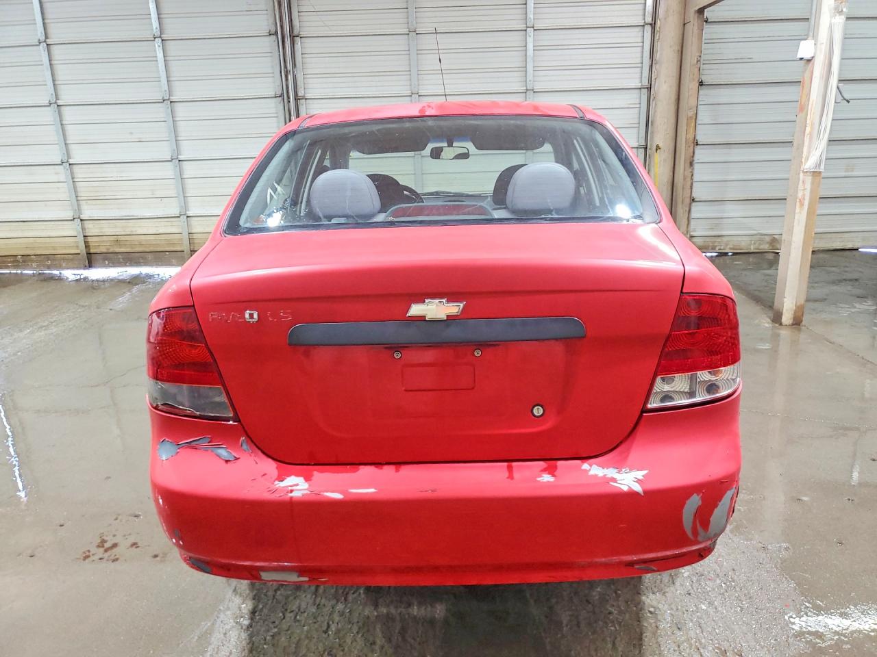 2006 Chevrolet Aveo Base/ls Red vin: KL1TD56656B550566