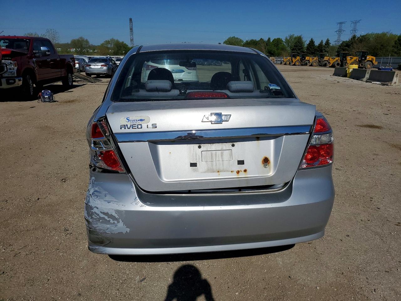 2007 Chevrolet Aveo Base Silver vin: KL1TD56657B128220