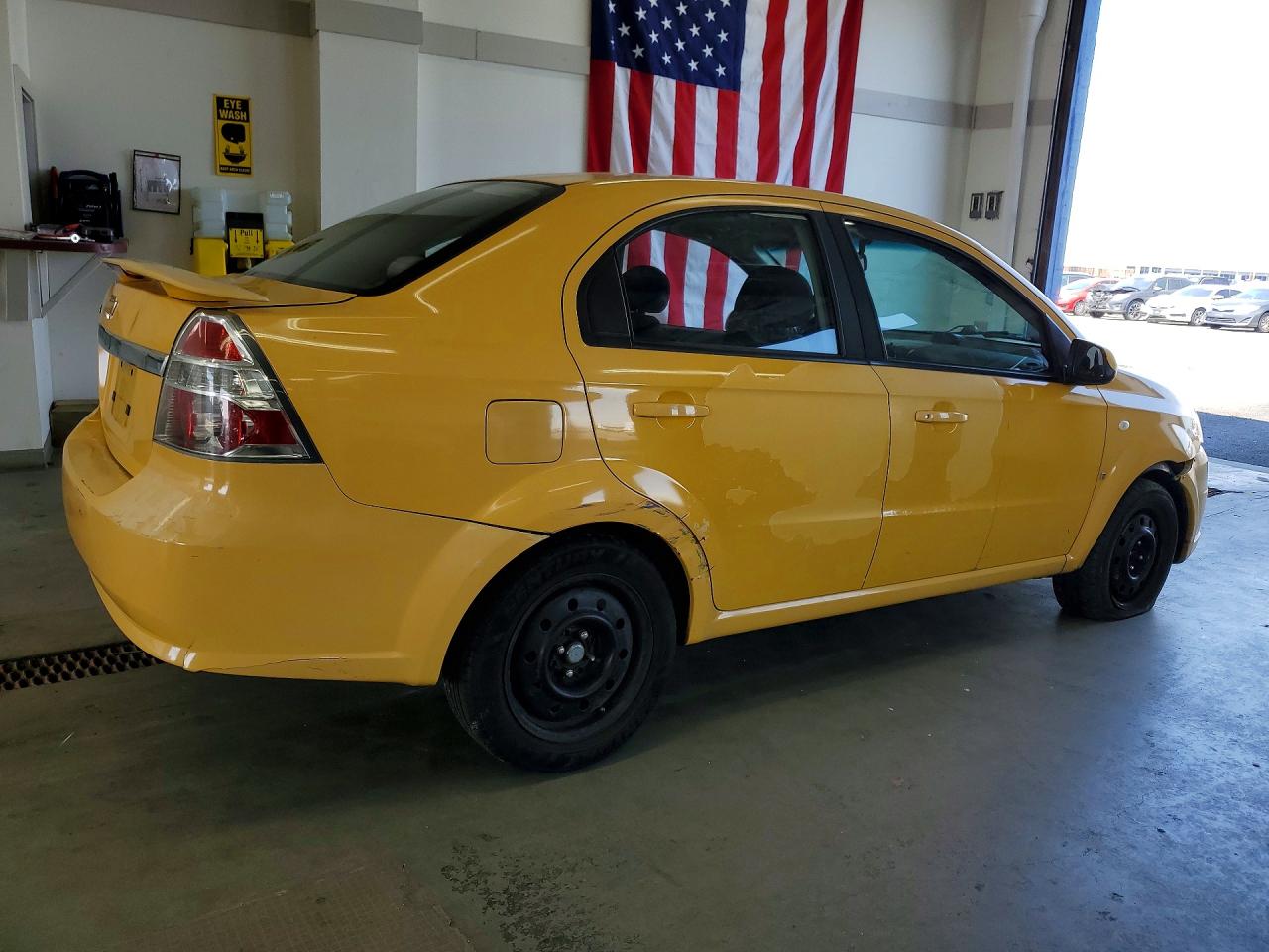 2008 Chevrolet Aveo 4d Ls Yellow vin: KL1TD56658B043072