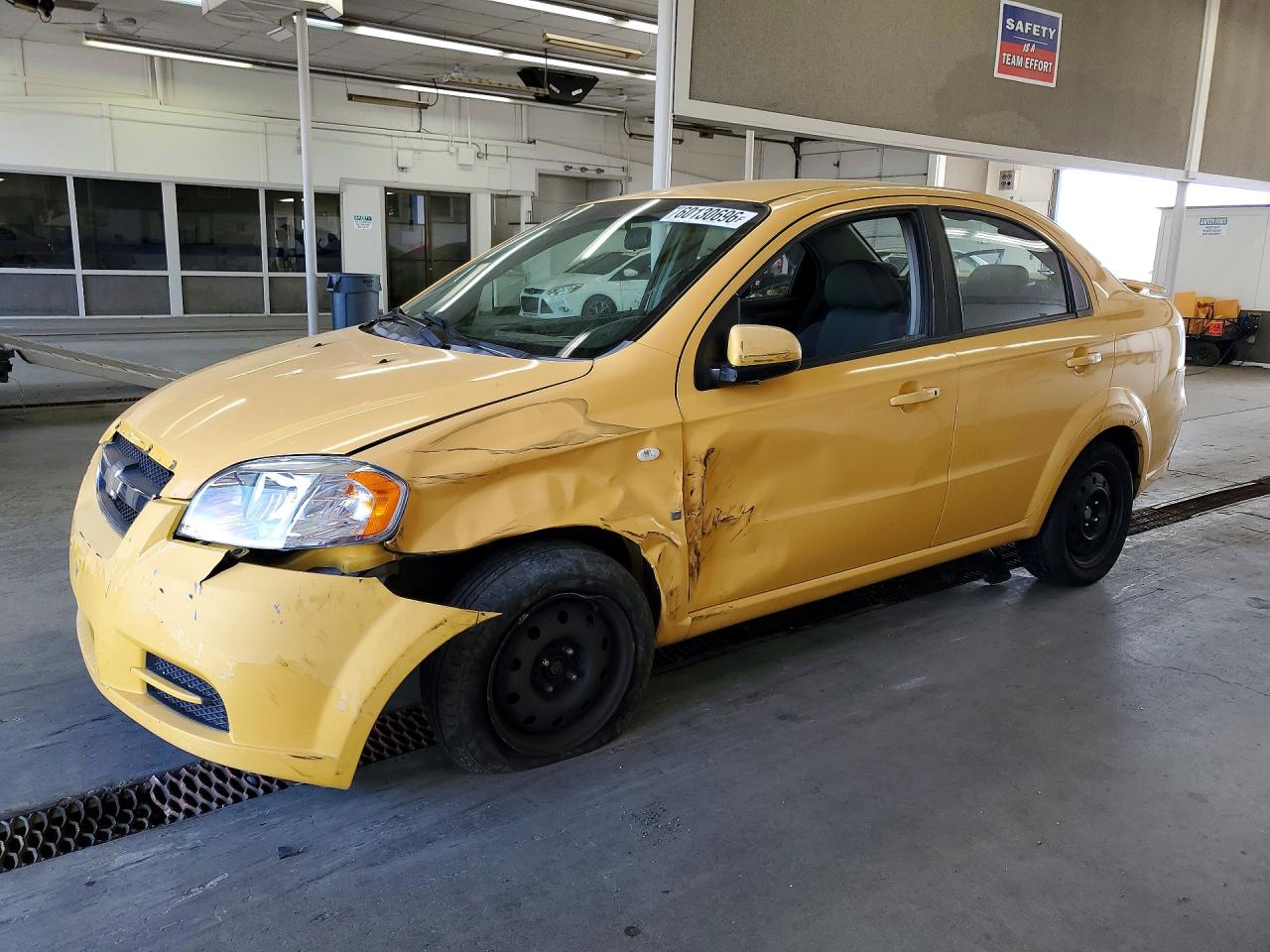 2008 Chevrolet Aveo 4d Ls Yellow vin: KL1TD56658B043072