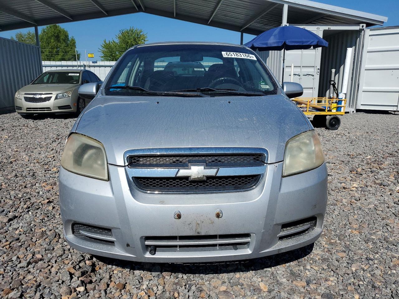 2008 Chevrolet Aveo Base Silver vin: KL1TD56658B061717