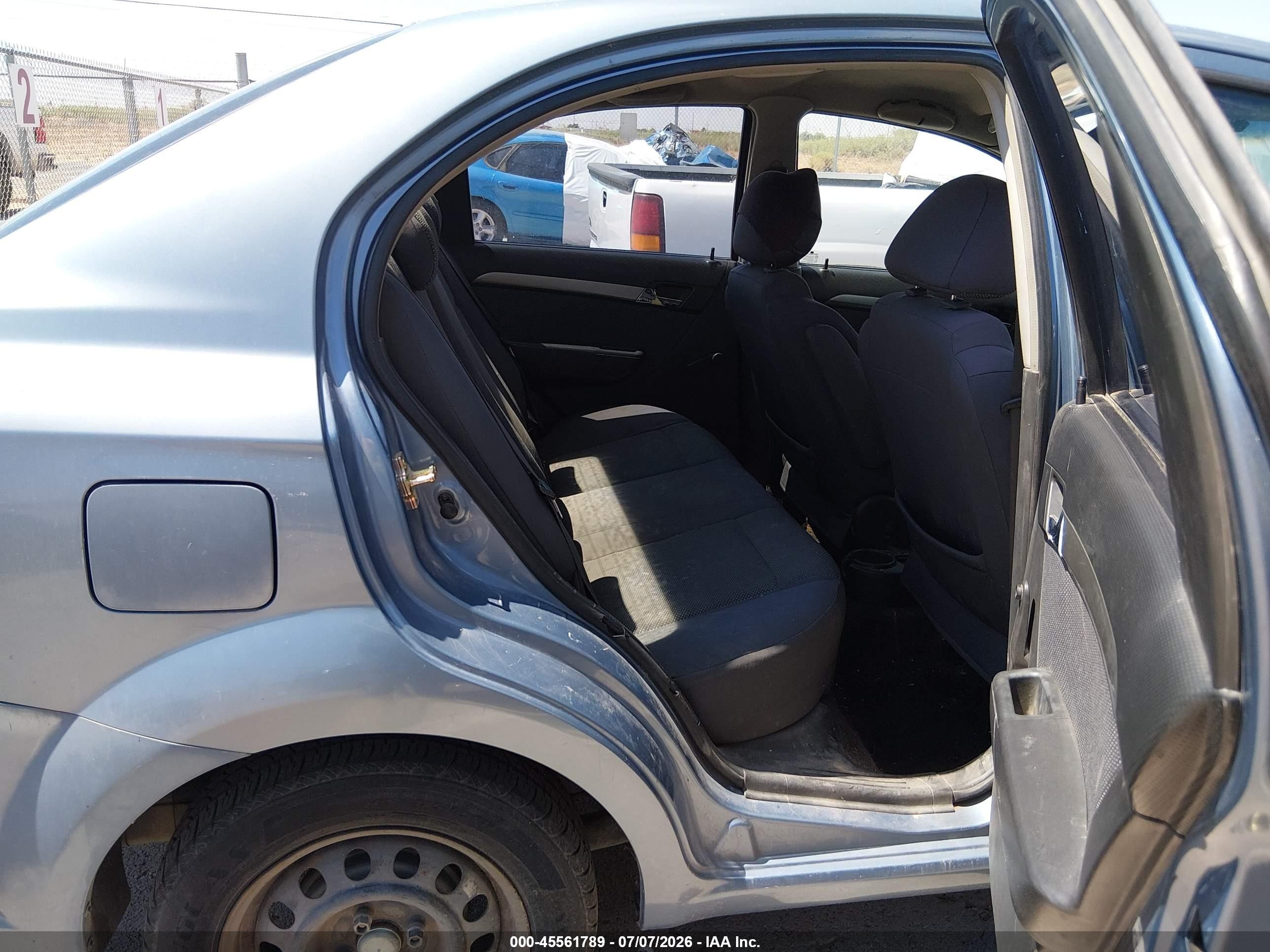 2007 Chevrolet Aveo Ls Синий vin: KL1TD56677B062964