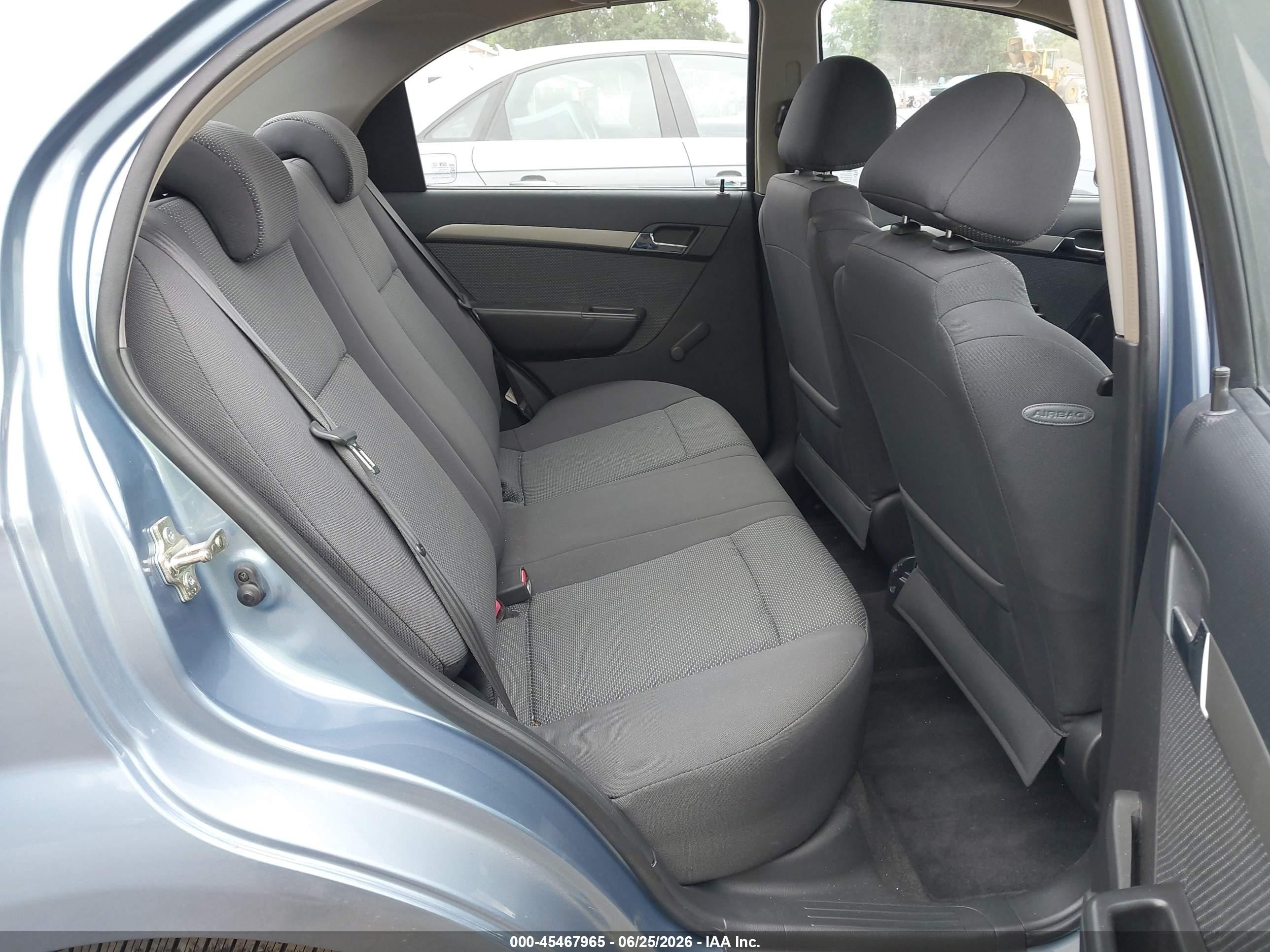 2007 Chevrolet Aveo Ls Blue vin: KL1TD56677B142572