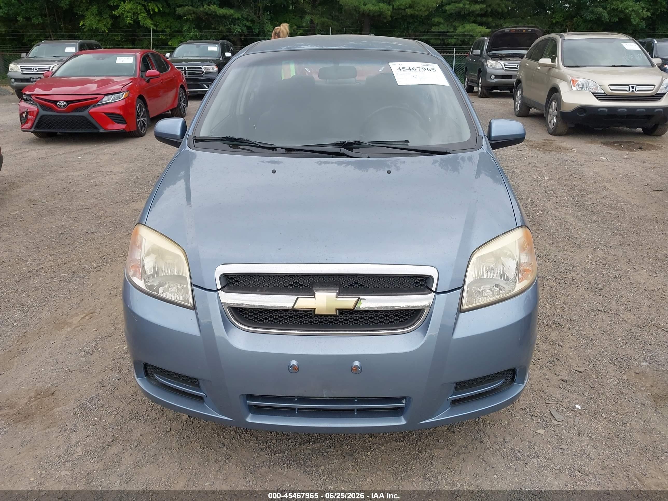 2007 Chevrolet Aveo Ls Blue vin: KL1TD56677B142572