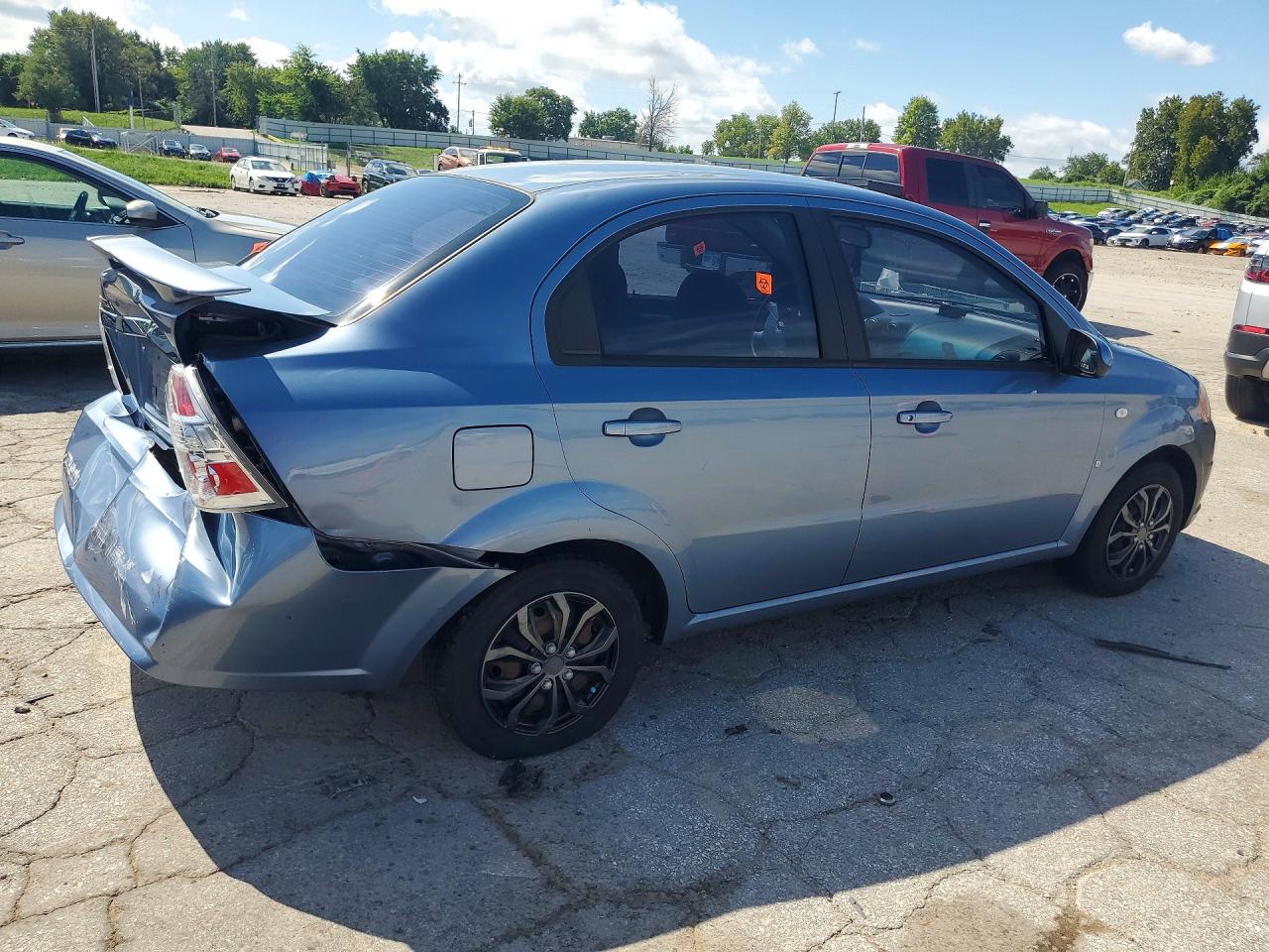 2007 Chevrolet Aveo Base Blue vin: KL1TD56677B180898