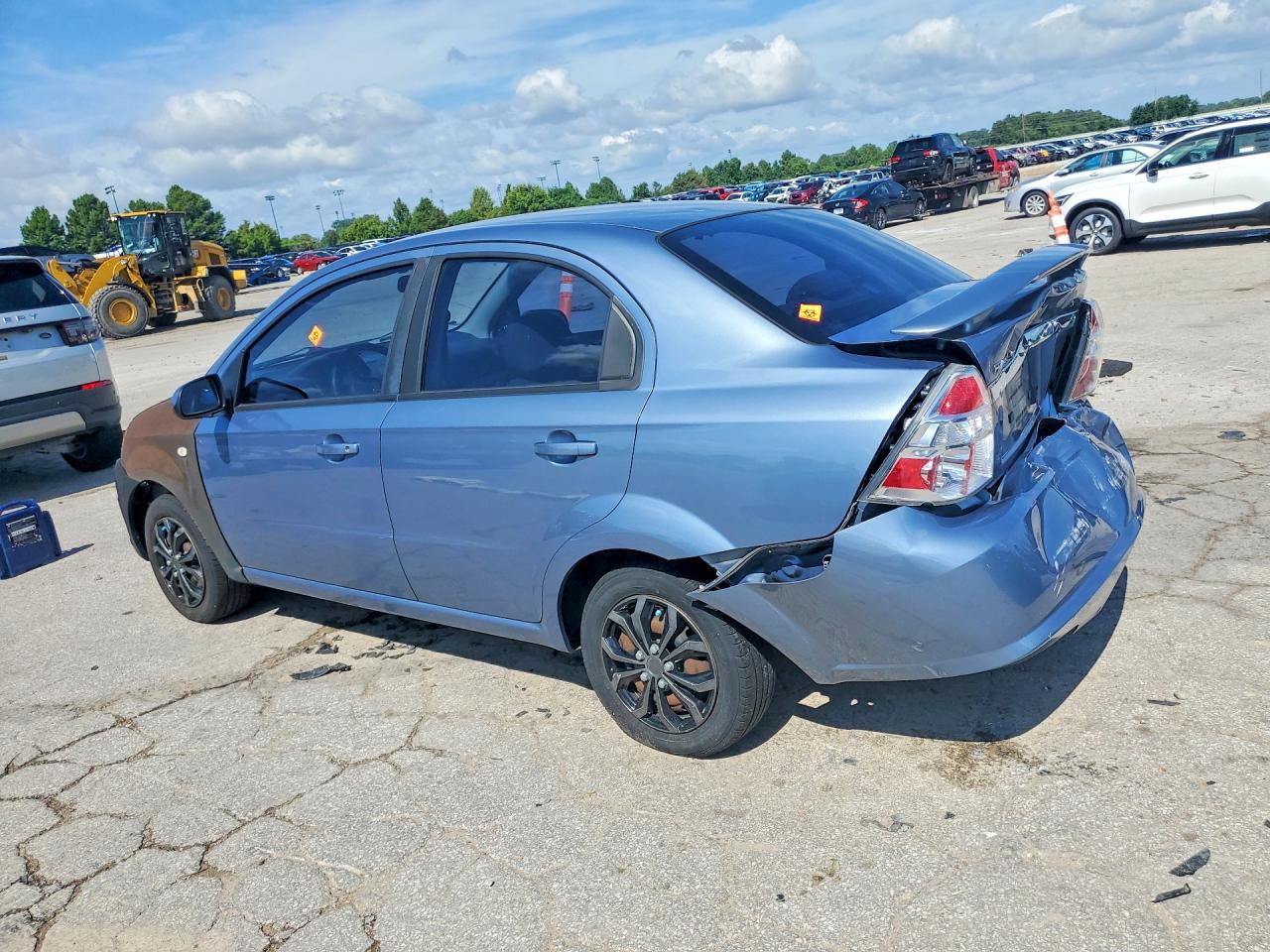 2007 Chevrolet Aveo Base Blue vin: KL1TD56677B180898