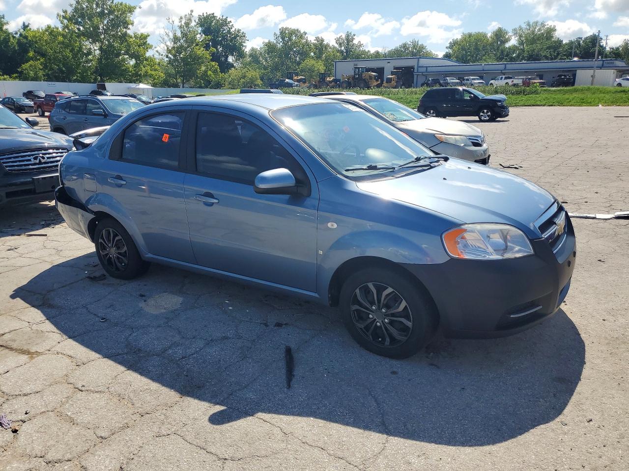 2007 Chevrolet Aveo Base Blue vin: KL1TD56677B180898