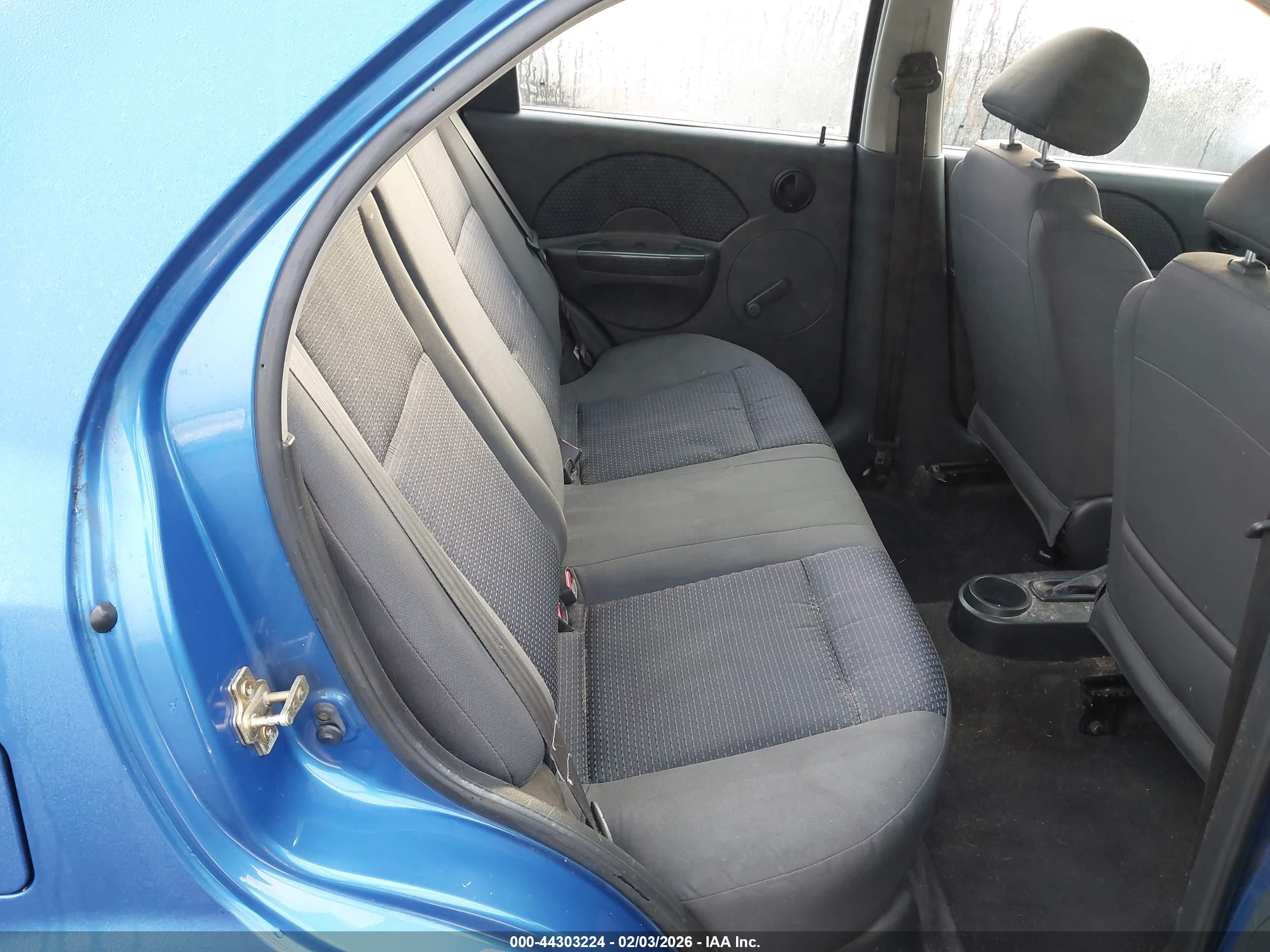 2006 Chevrolet Aveo Ls Синий vin: KL1TD56686B522857