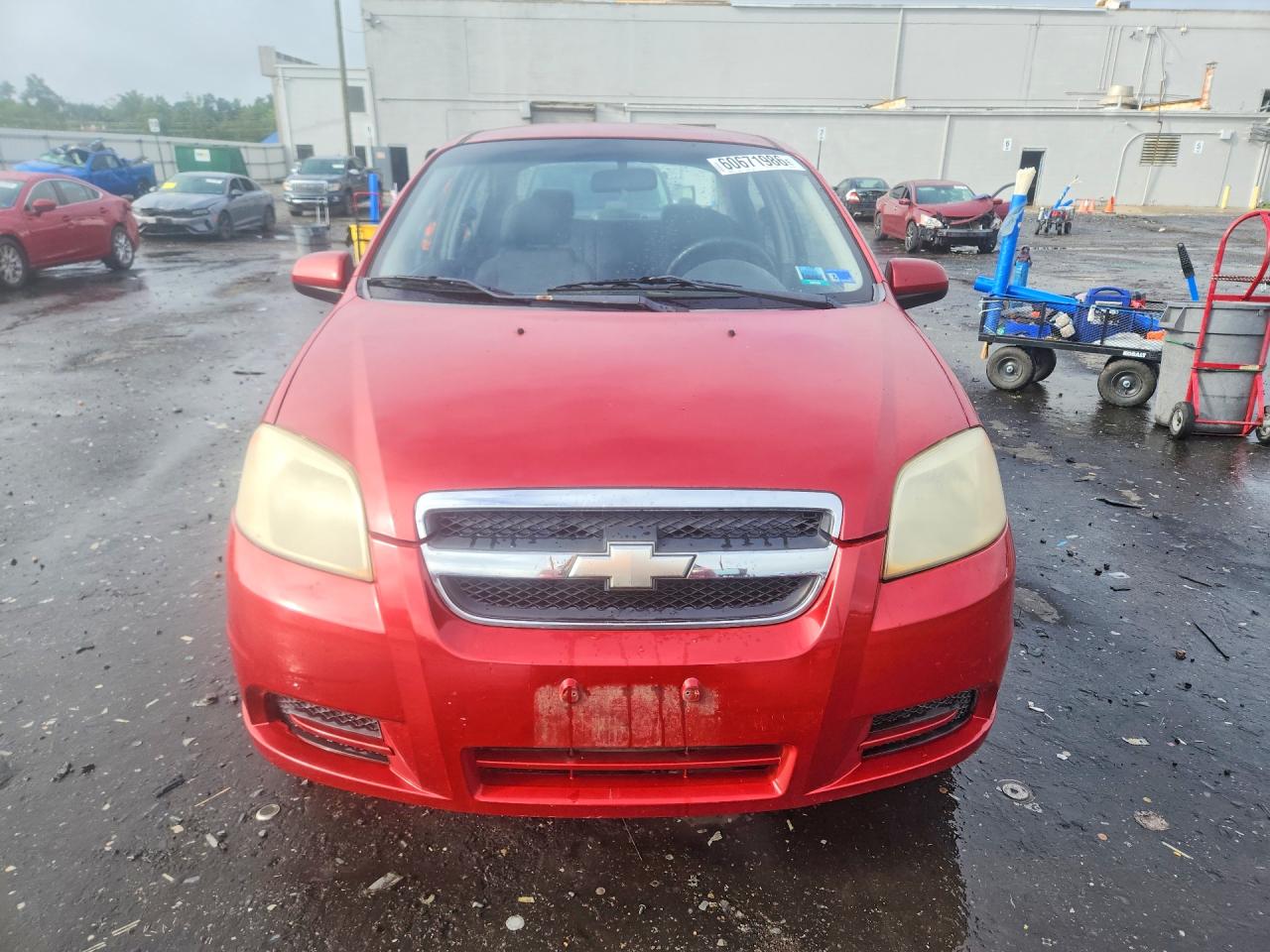 2008 Chevrolet Aveo Base Red vin: KL1TD56688B133381