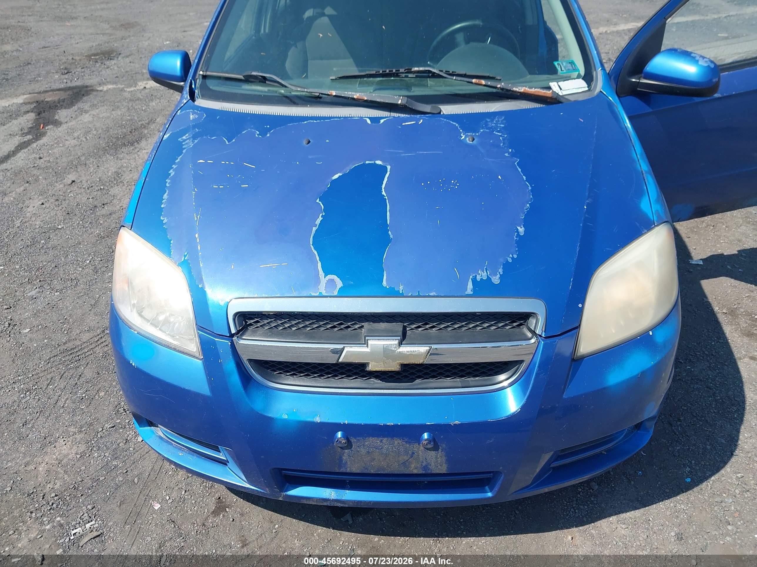 2007 Chevrolet Aveo Ls Blue vin: KL1TD56697B096520