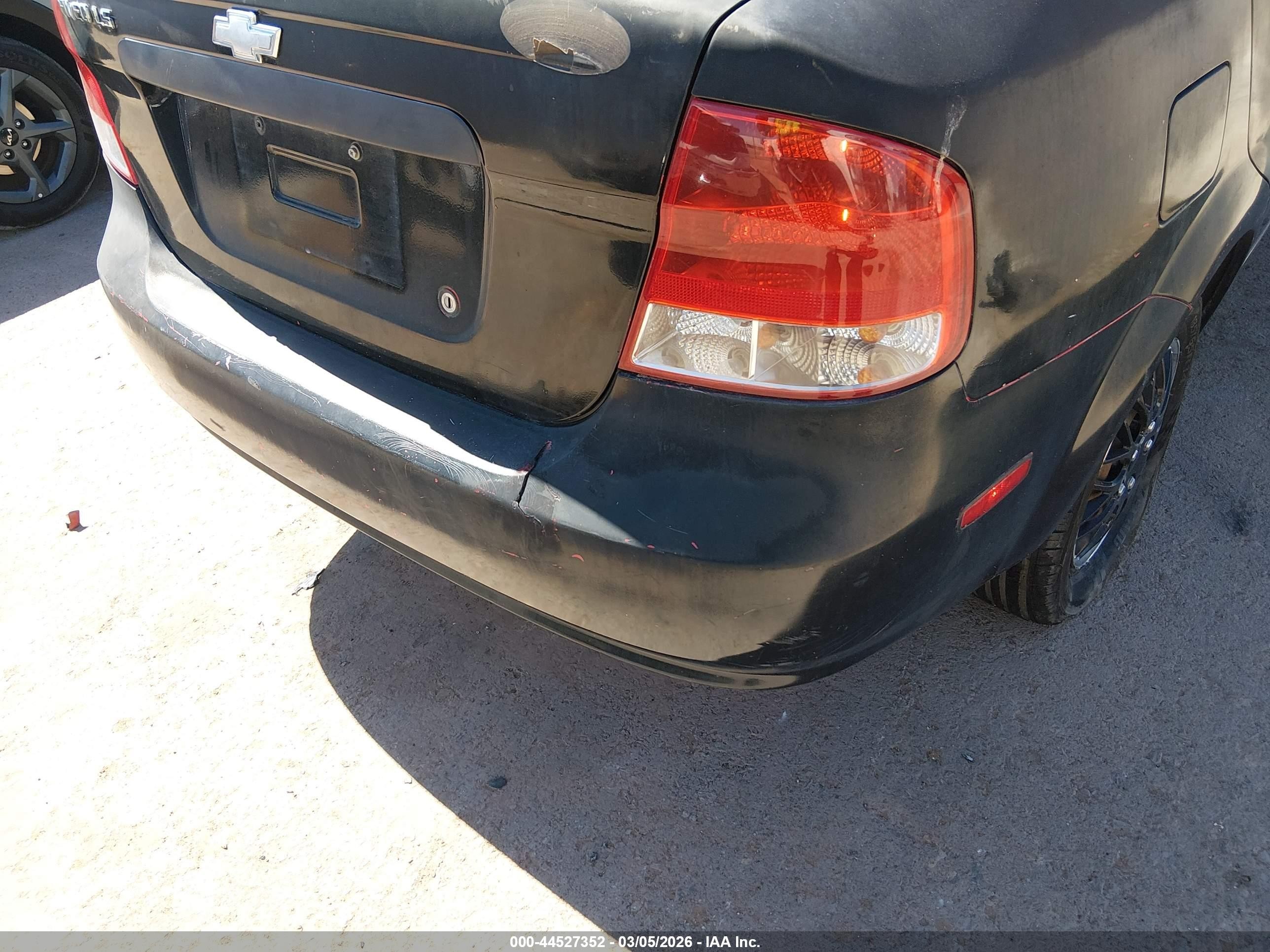 2006 Chevrolet Aveo Ls Black vin: KL1TD566X6B543046