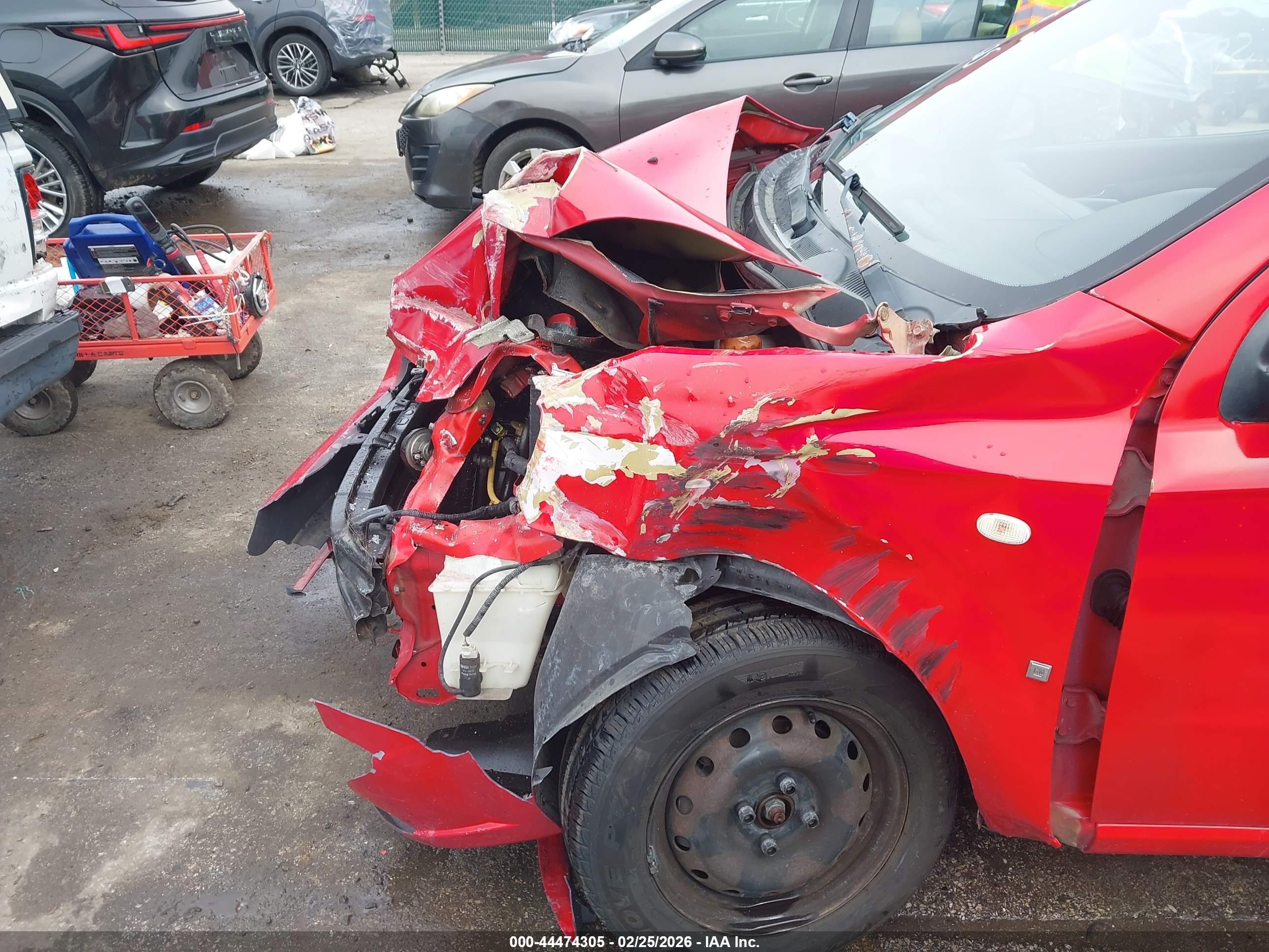 2007 Chevrolet Aveo Ls Red vin: KL1TD566X7B066135