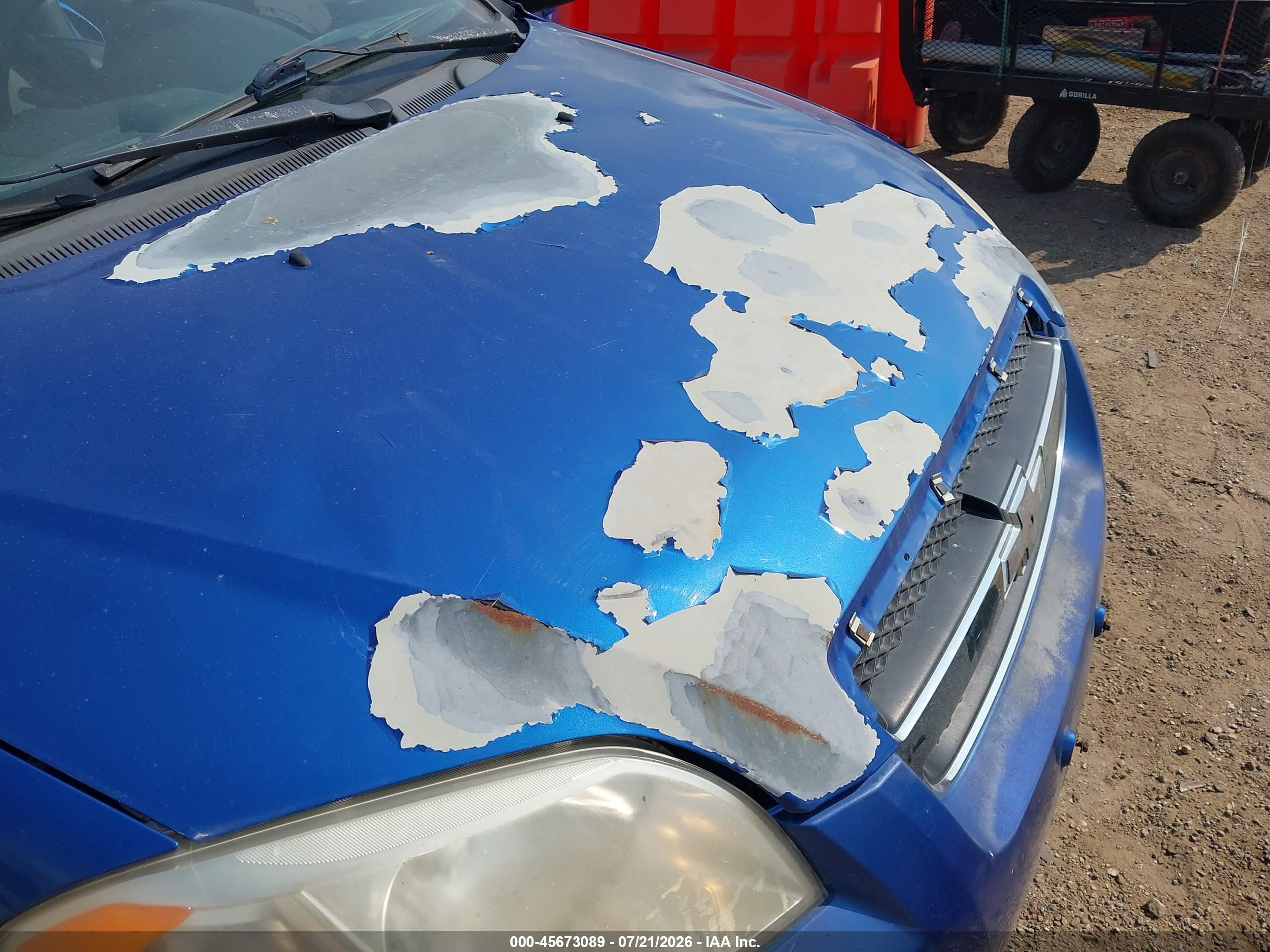 2008 Chevrolet Aveo Ls Blue vin: KL1TD566X8B149324