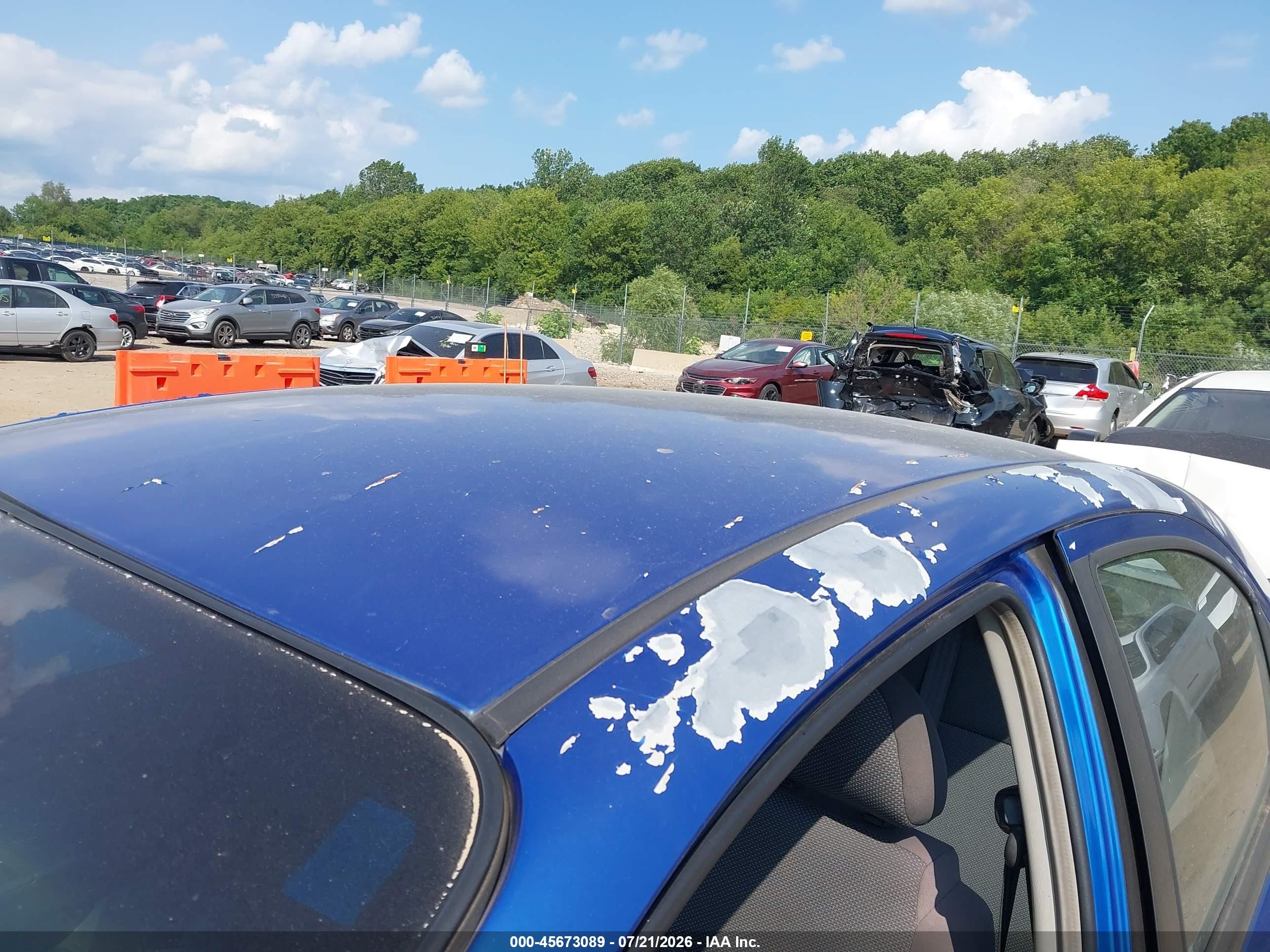 2008 Chevrolet Aveo Ls Blue vin: KL1TD566X8B149324