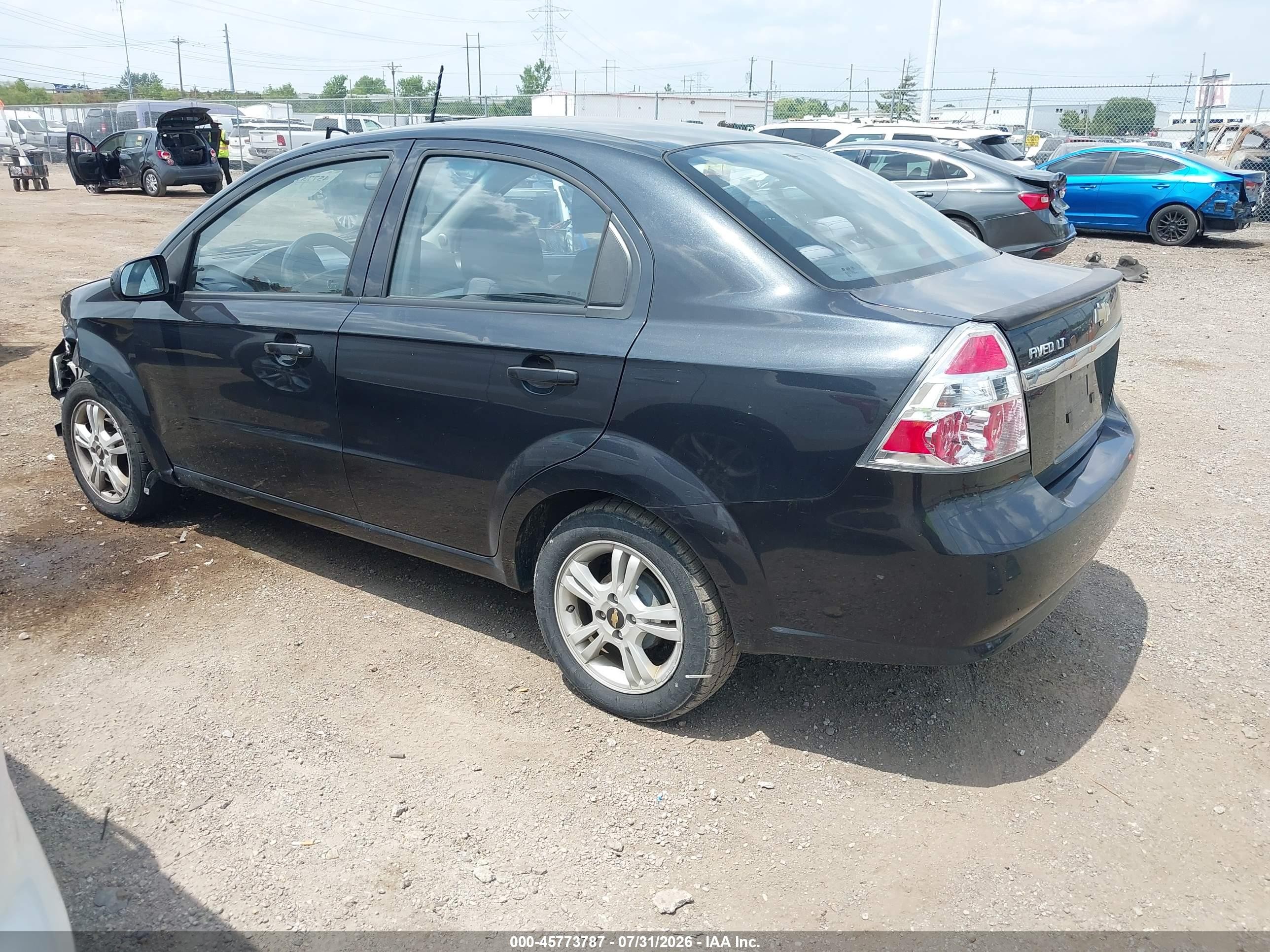 2009 Chevrolet Aveo Lt Black vin: KL1TD56E09B682811