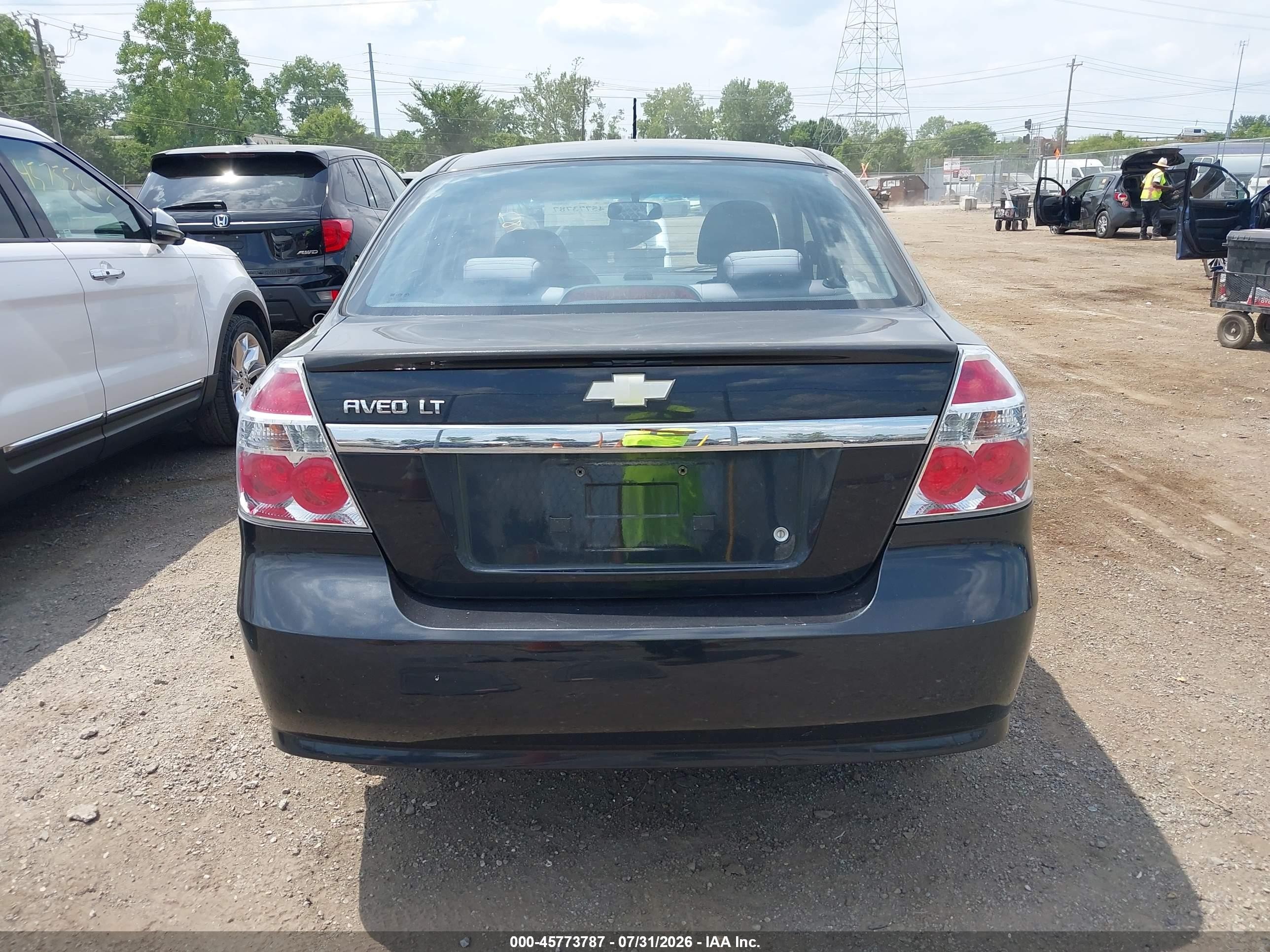 2009 Chevrolet Aveo Lt Black vin: KL1TD56E09B682811