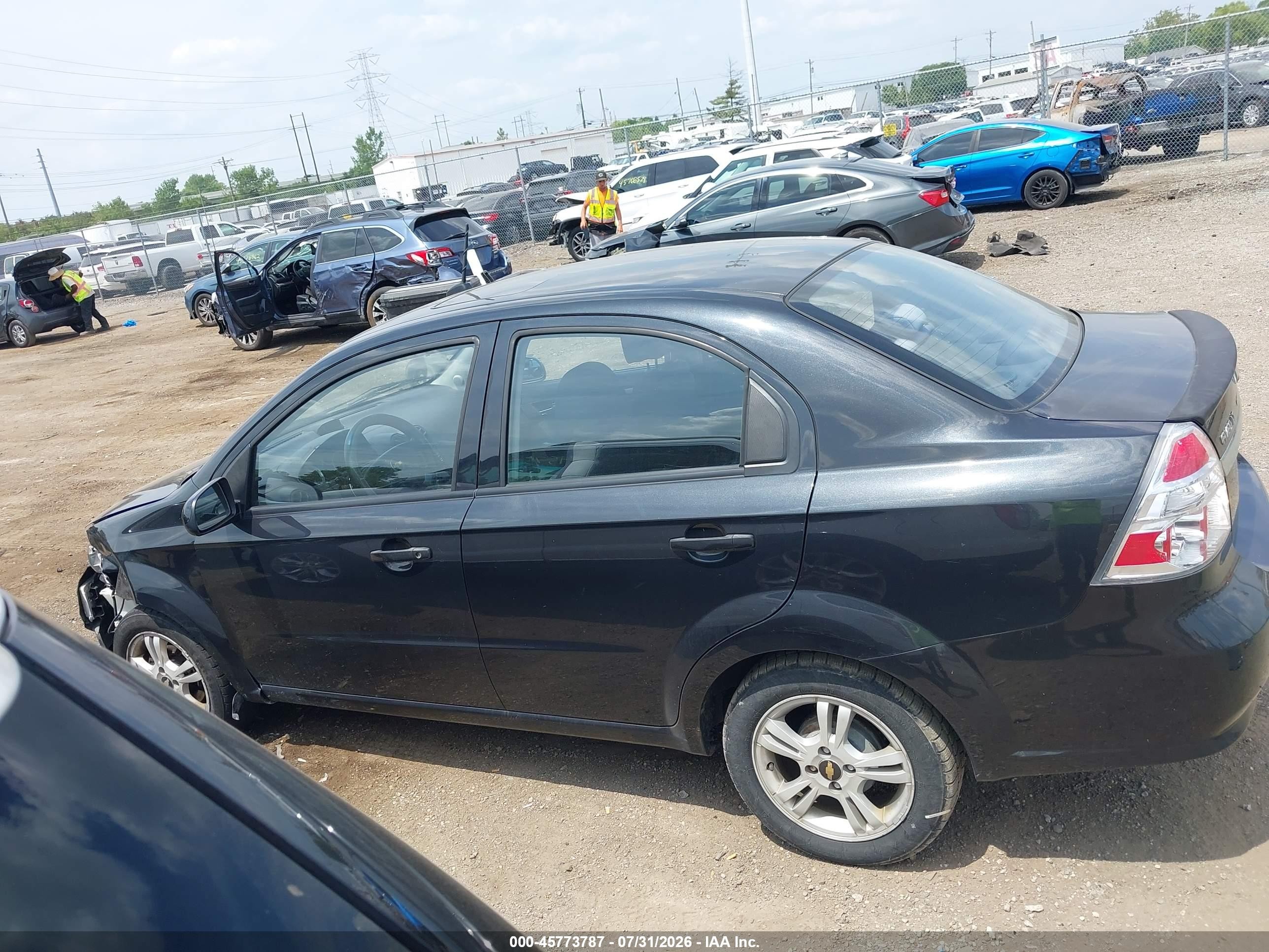 2009 Chevrolet Aveo Lt Black vin: KL1TD56E09B682811
