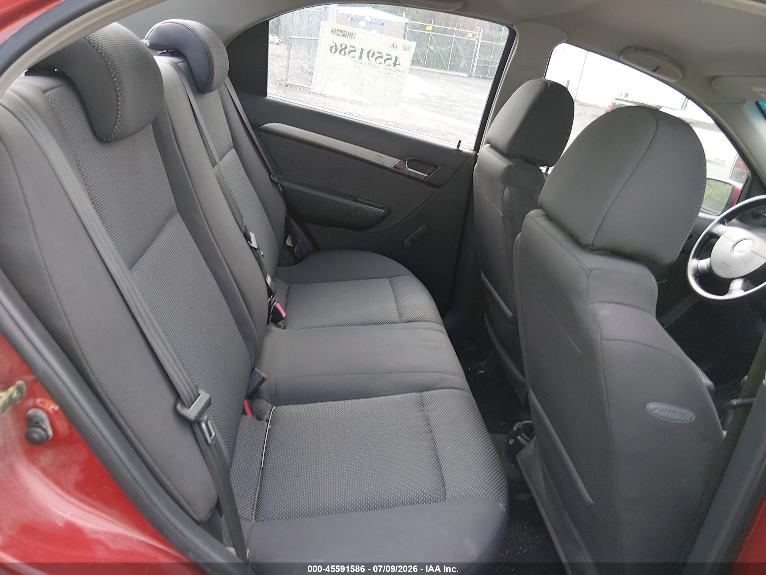 2009 Chevrolet Aveo Ls Красный vin: KL1TD56E29B632461