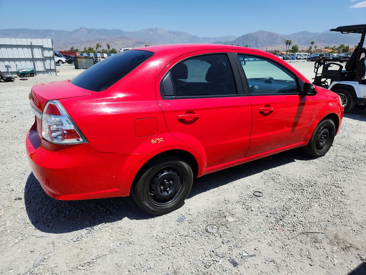 2009 Chevrolet Aveo Ls Red vin: KL1TD56E39B368456